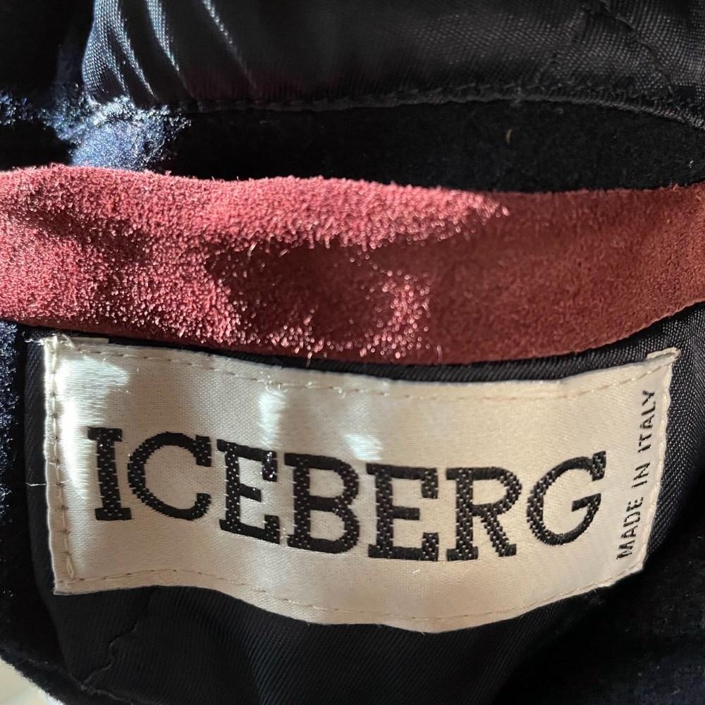 Iceberg Vintage Multicolor wool 80s jacket with suede details 1