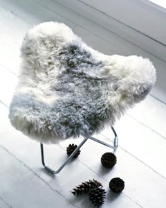 Iceland Flying Goose Footstool by Cuero Design