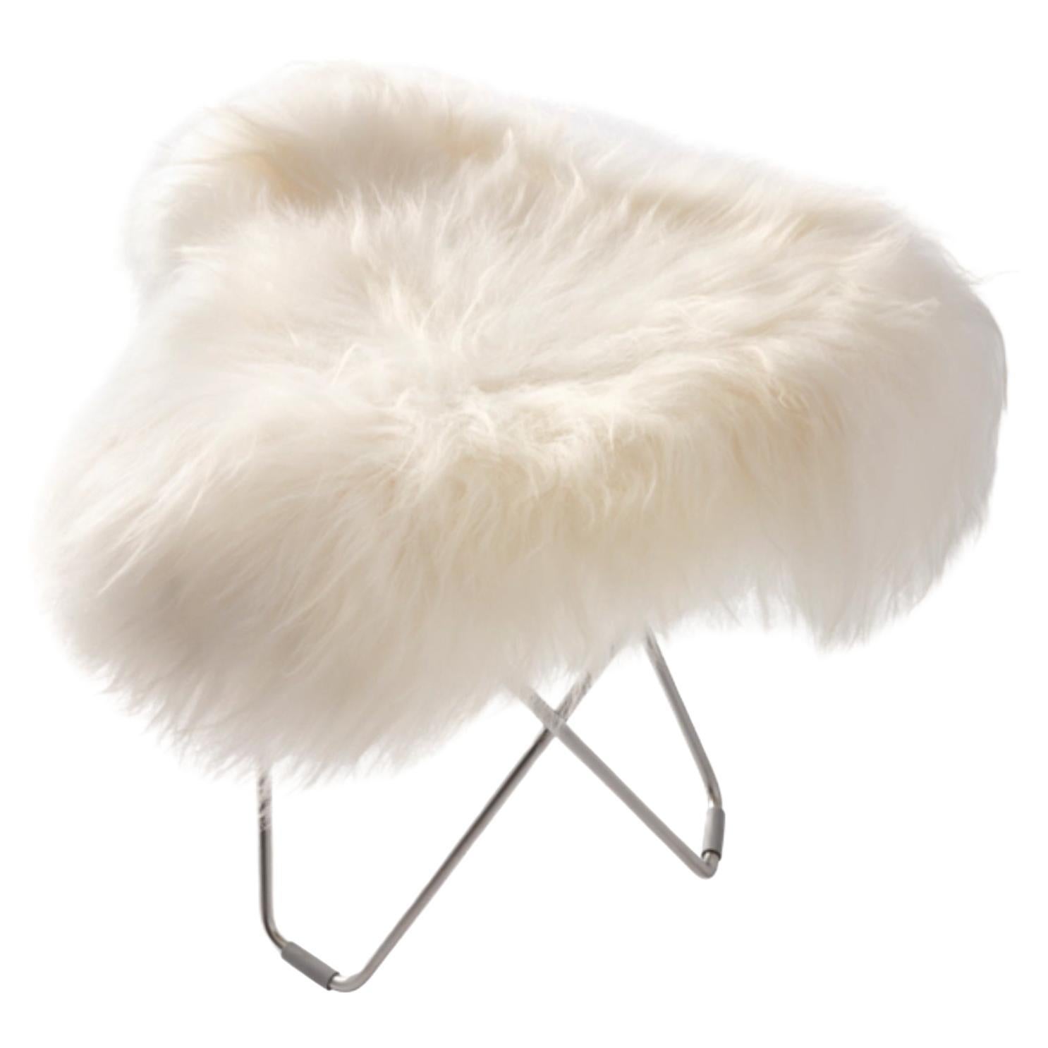 Iceland Flying Goose Footstool by Cuero Design