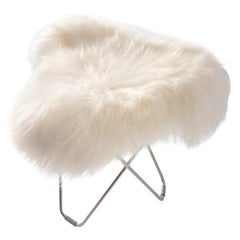 Iceland Flying Goose Footstool by Cuero Design