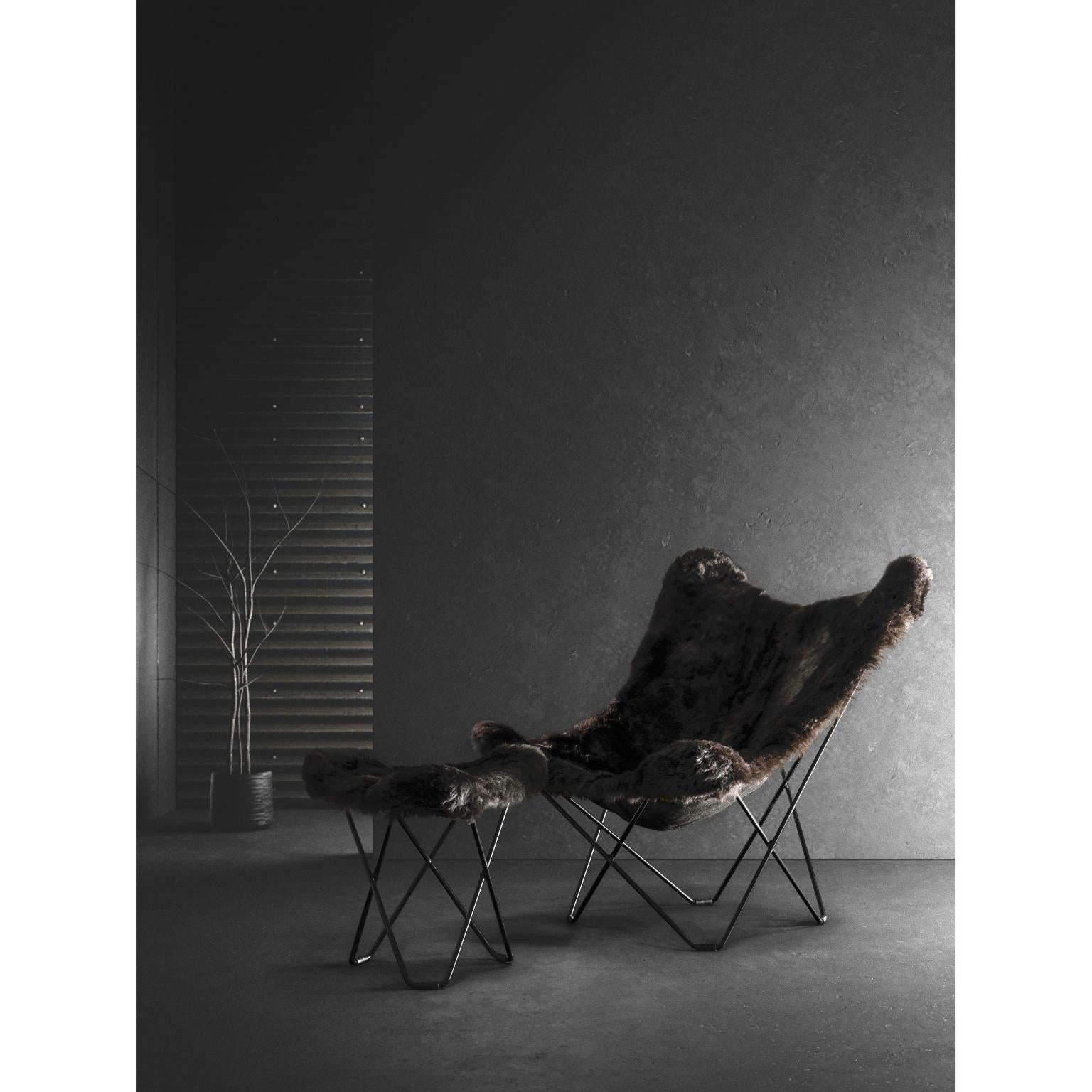 Swedish Iceland Mariposa Lounge Chair by Cuero Design For Sale