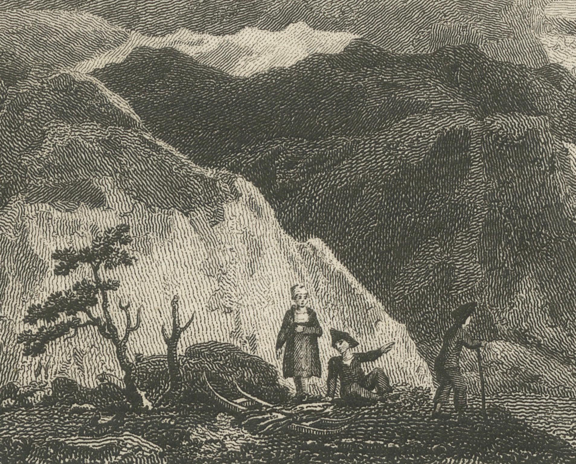 18th Century Iceland's Fire and Ice: Rare Engravings of a Volcanic Wonderland, 1820 For Sale