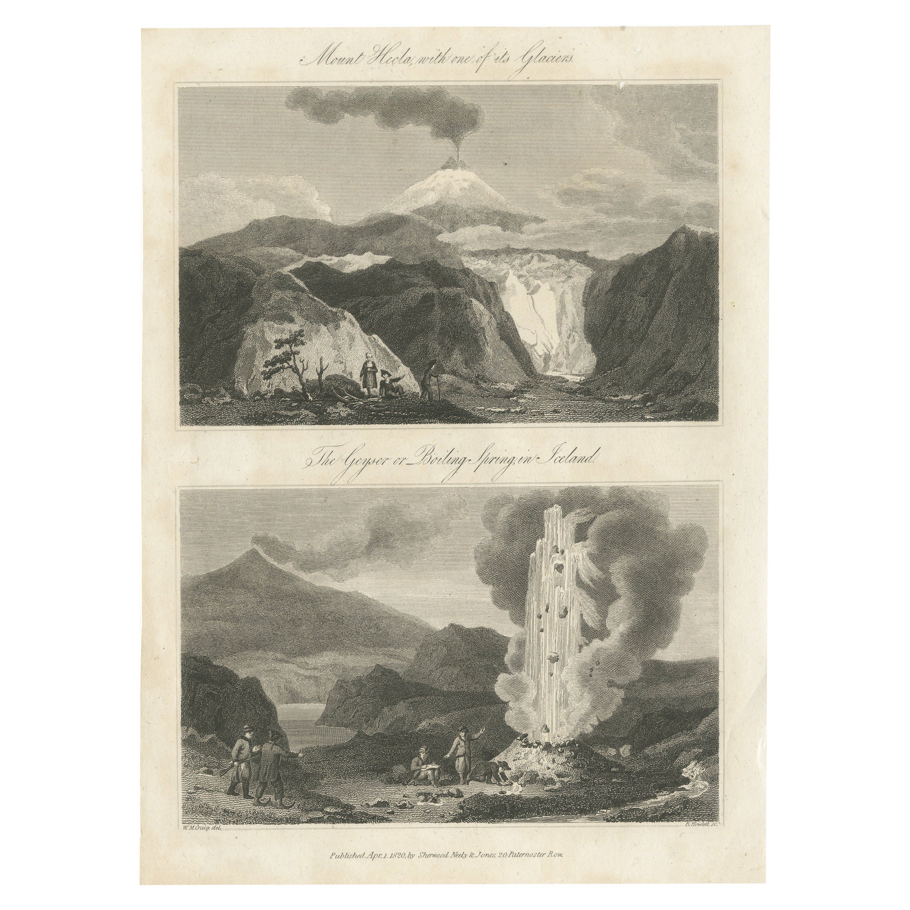 Il fuoco e il ghiaccio dell'Islanda: Rare incisioni di un paese delle meraviglie vulcaniche, 1820