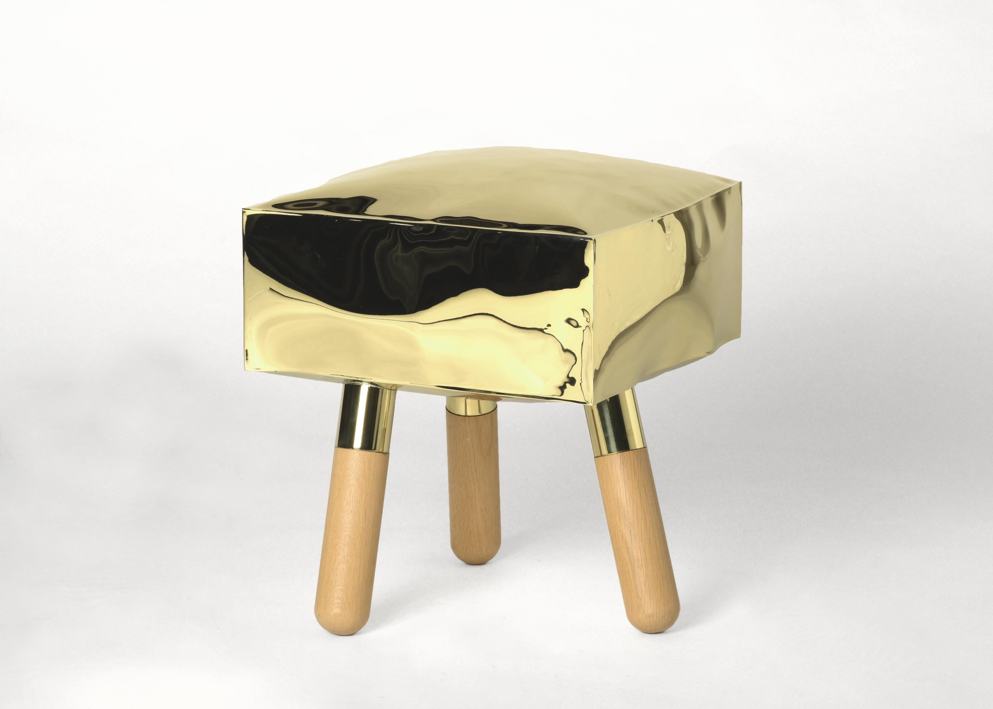 Italian Icenine Stool by Edizione Limitata For Sale