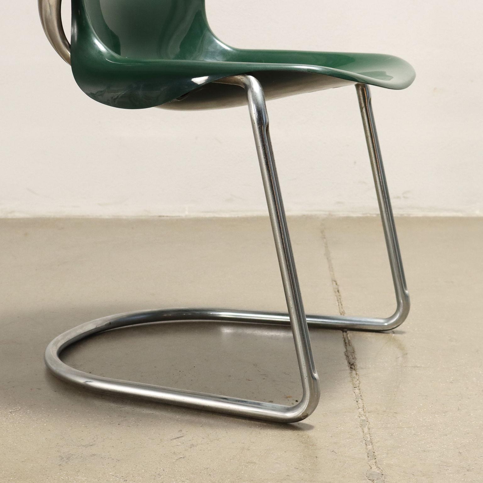 Mid-Century Modern ICF Cadsana Chair by P. Luigi Gianfranchi ABS, Italy, 1970s-1980s 
