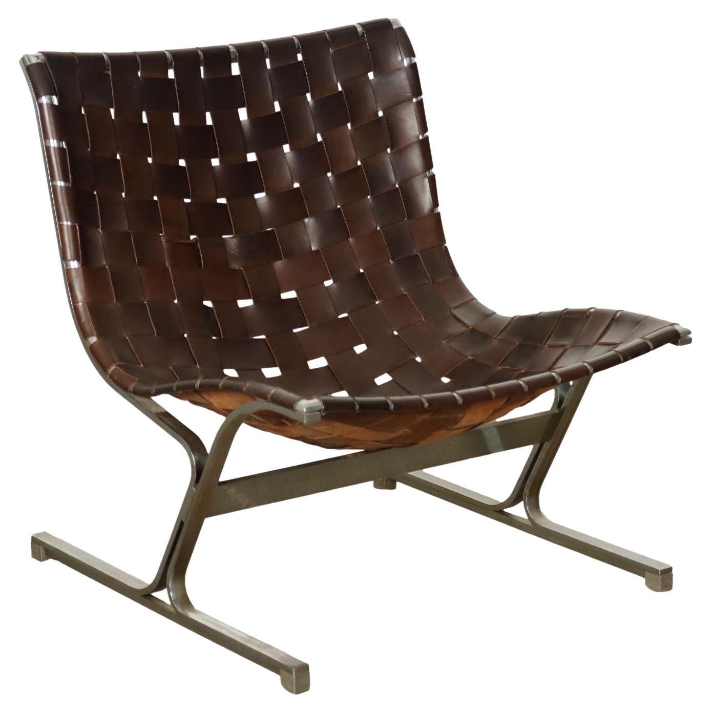 ICF Italia PLR 1 Armchair by R. Littel Leather, Italy, 1960s