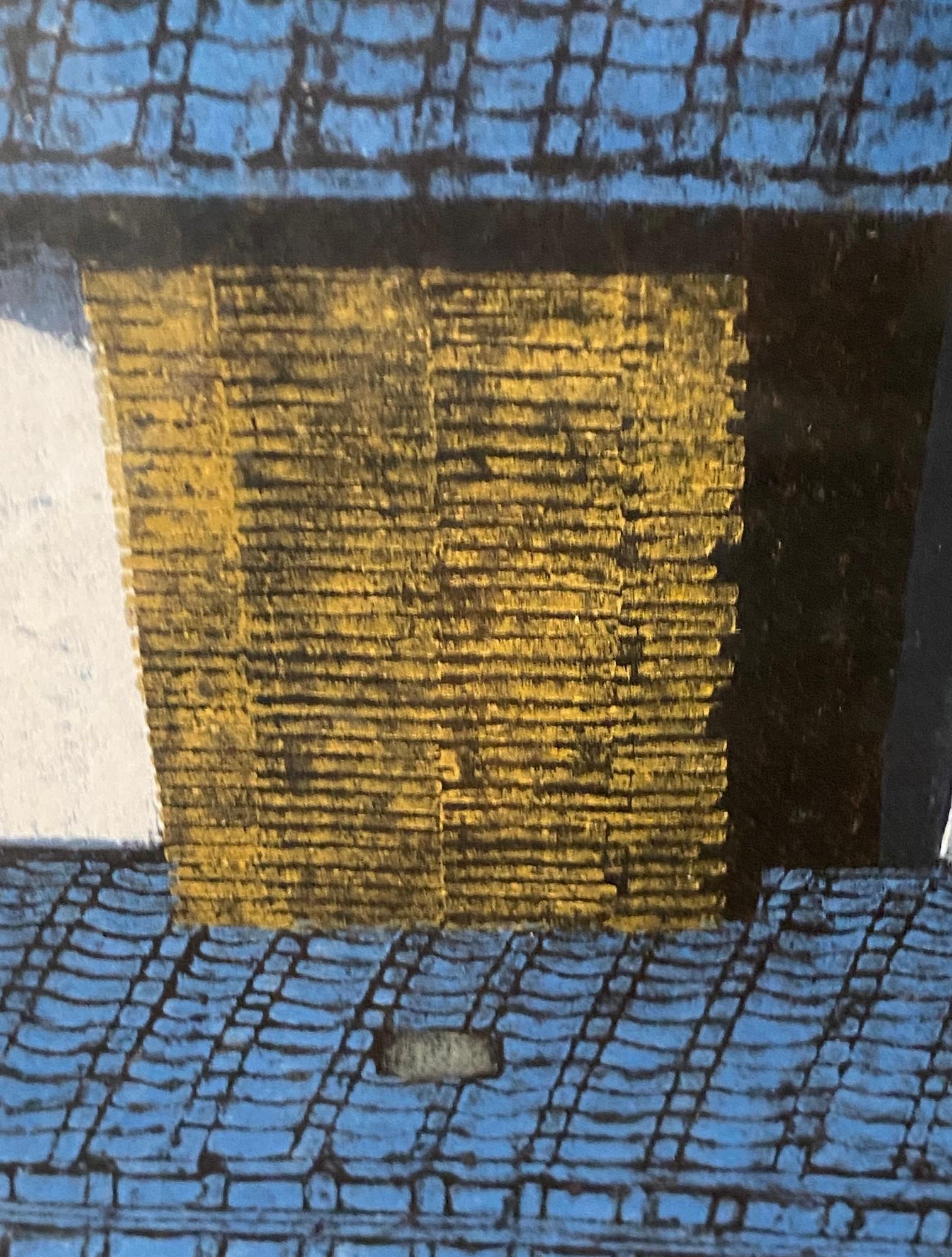 Ichiro Fukushima - Gravure sur bois japonaise à édition limitée, signée, représentant la maison du temple en vente 5