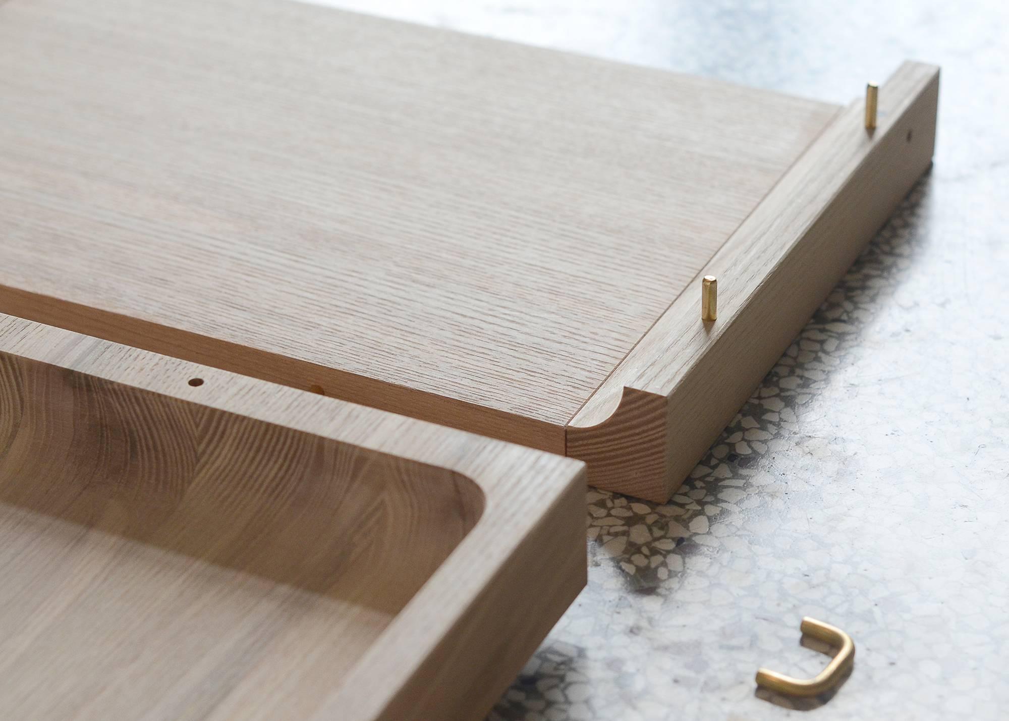 Polished Accessory Storage Box in Solid Ash Handcrafted in Denmark by ÖRN DUVALD  For Sale