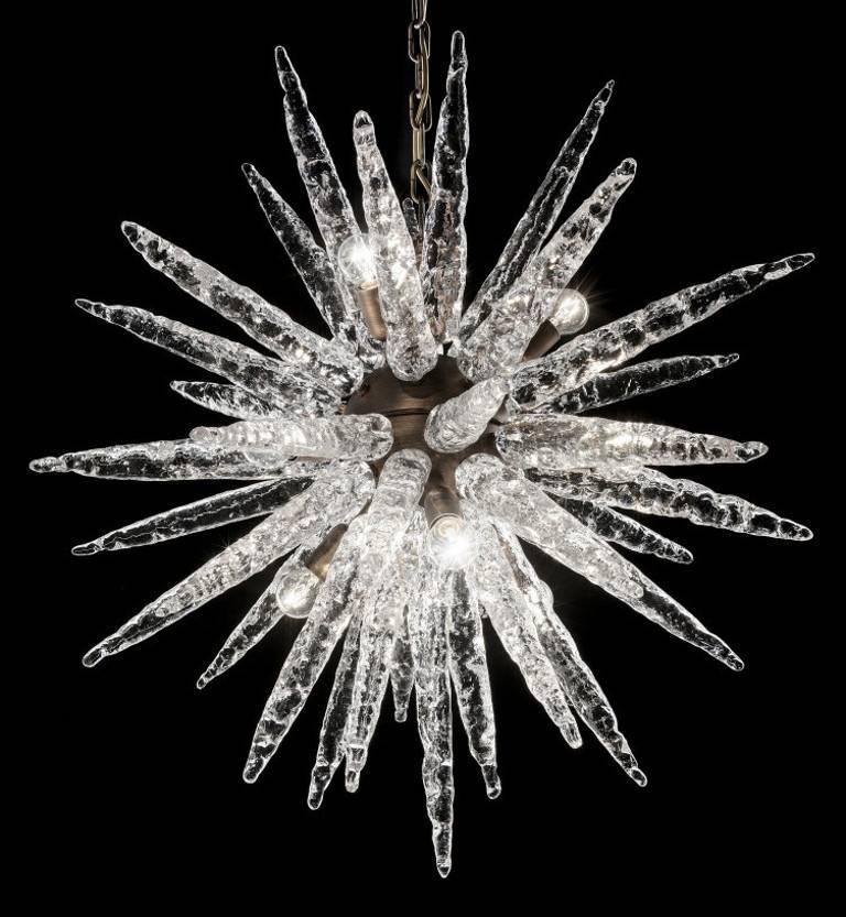 Moderno Lampadario Icicle Sputnik di Fabio Ltd in vendita