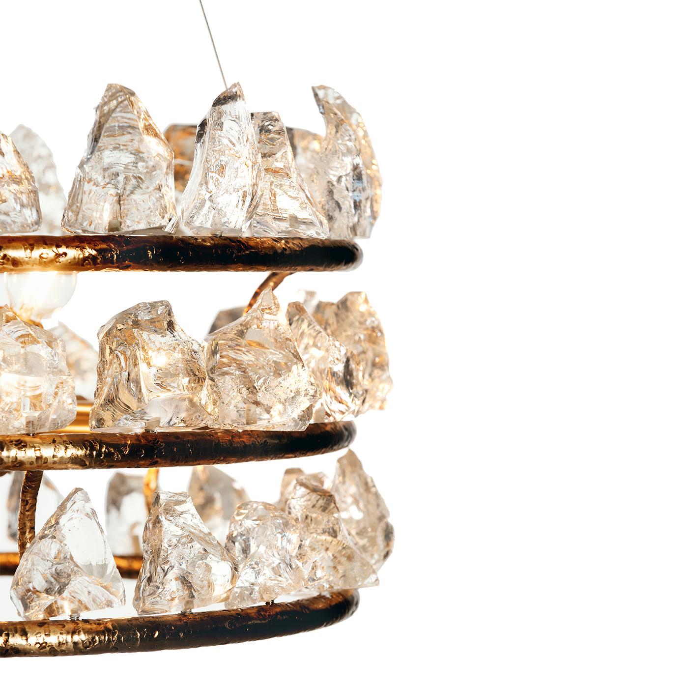 Contemporary Icicles Tiered Chandelier For Sale