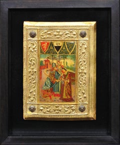 Tavolette in Wood dipinte per la rilegatura di libri L'estetica della Biccherna Siena Toscana