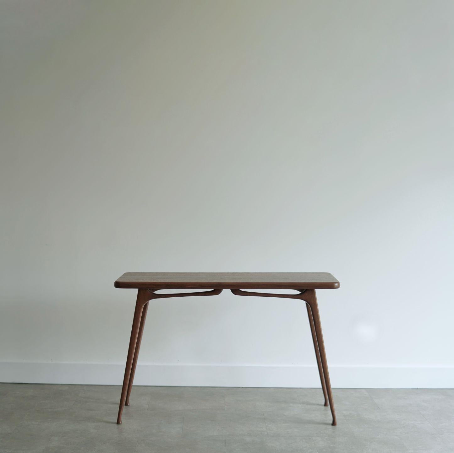 Mid-Century Modern Table console ICO en noyer foncé en vente