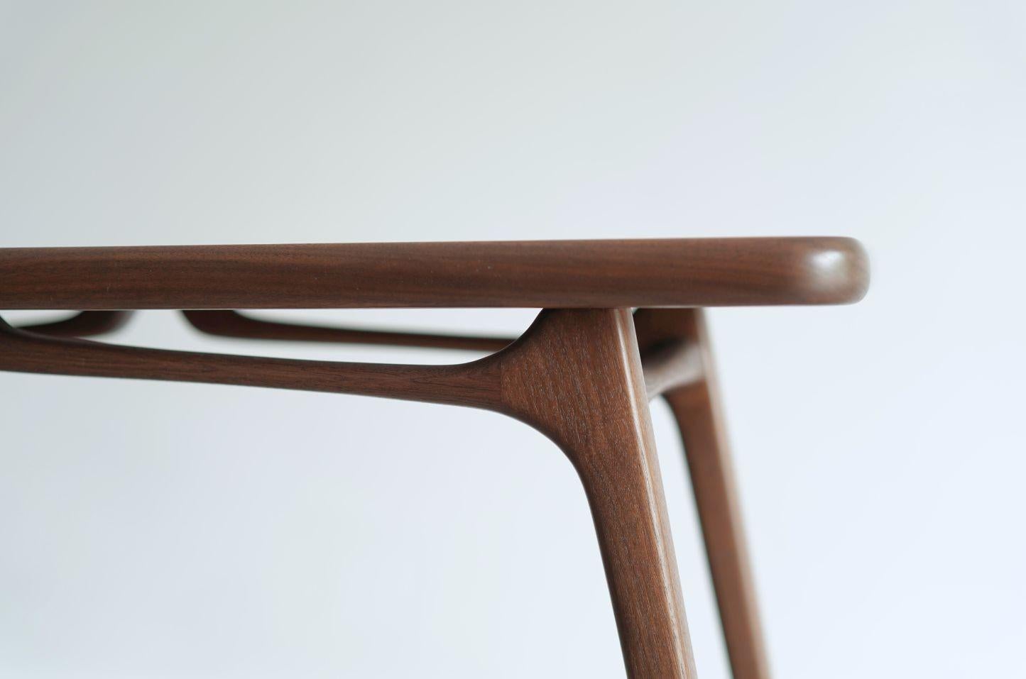 Table console ICO en noyer foncé en vente 2