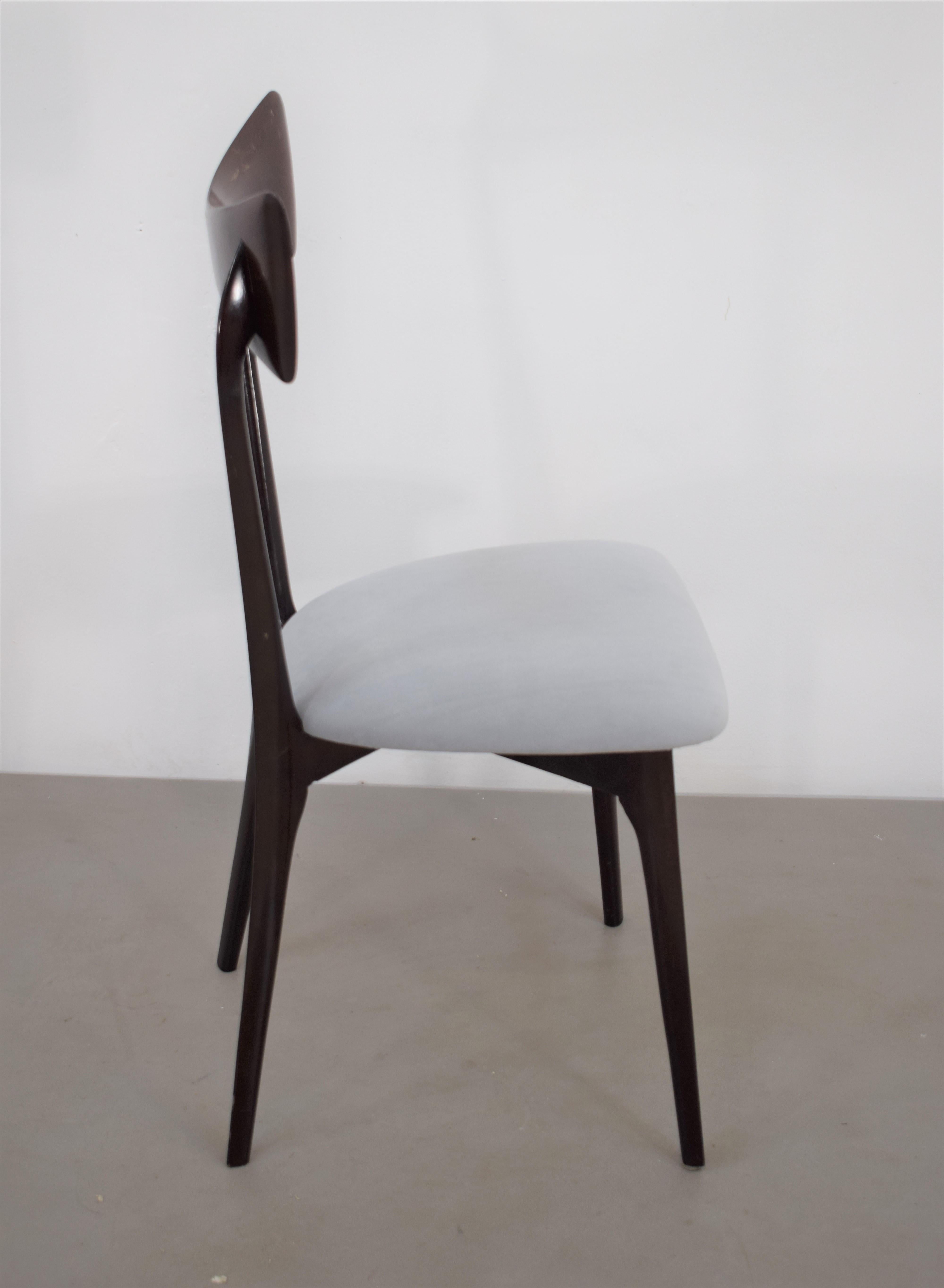 Mid-Century Modern Ico E Luisa Parisi for Ariberto Colombo, Set of Six Chairs, 1950s