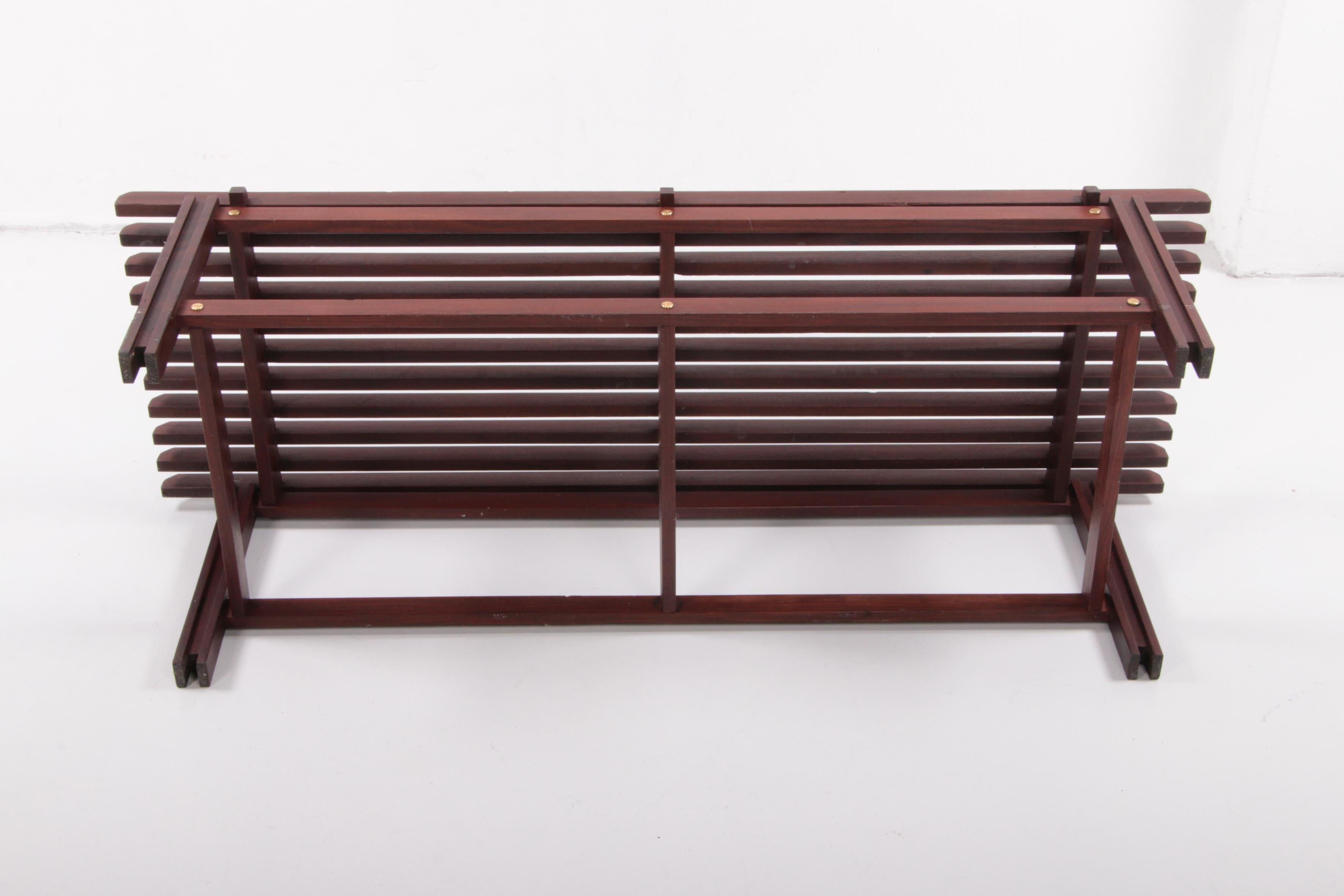 Ico & Luisa Parisi Designed Wooden Bench Made in Italy in 1960 6