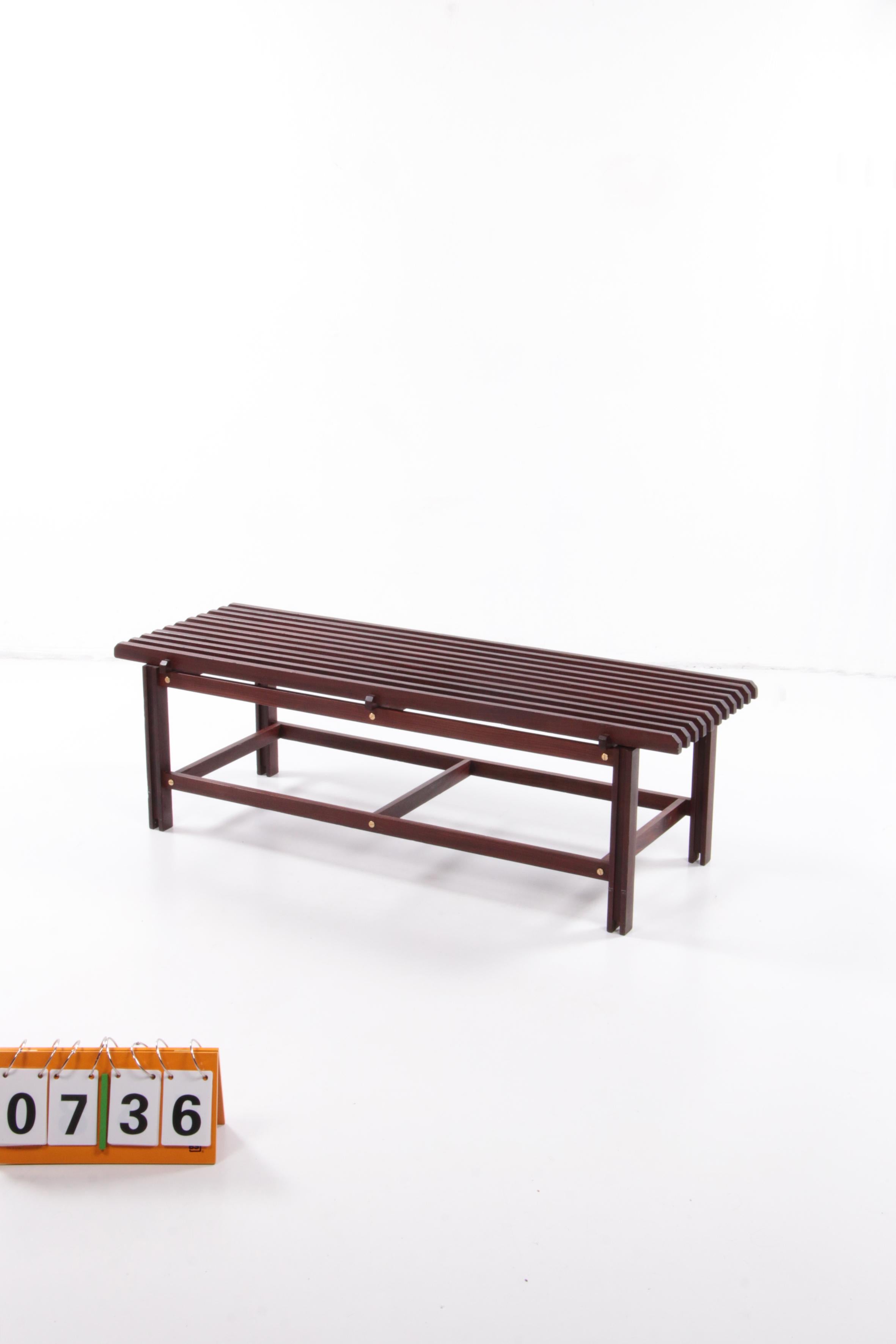 Ico & Luisa Parisi Designed Wooden Bench Made in Italy in 1960 7