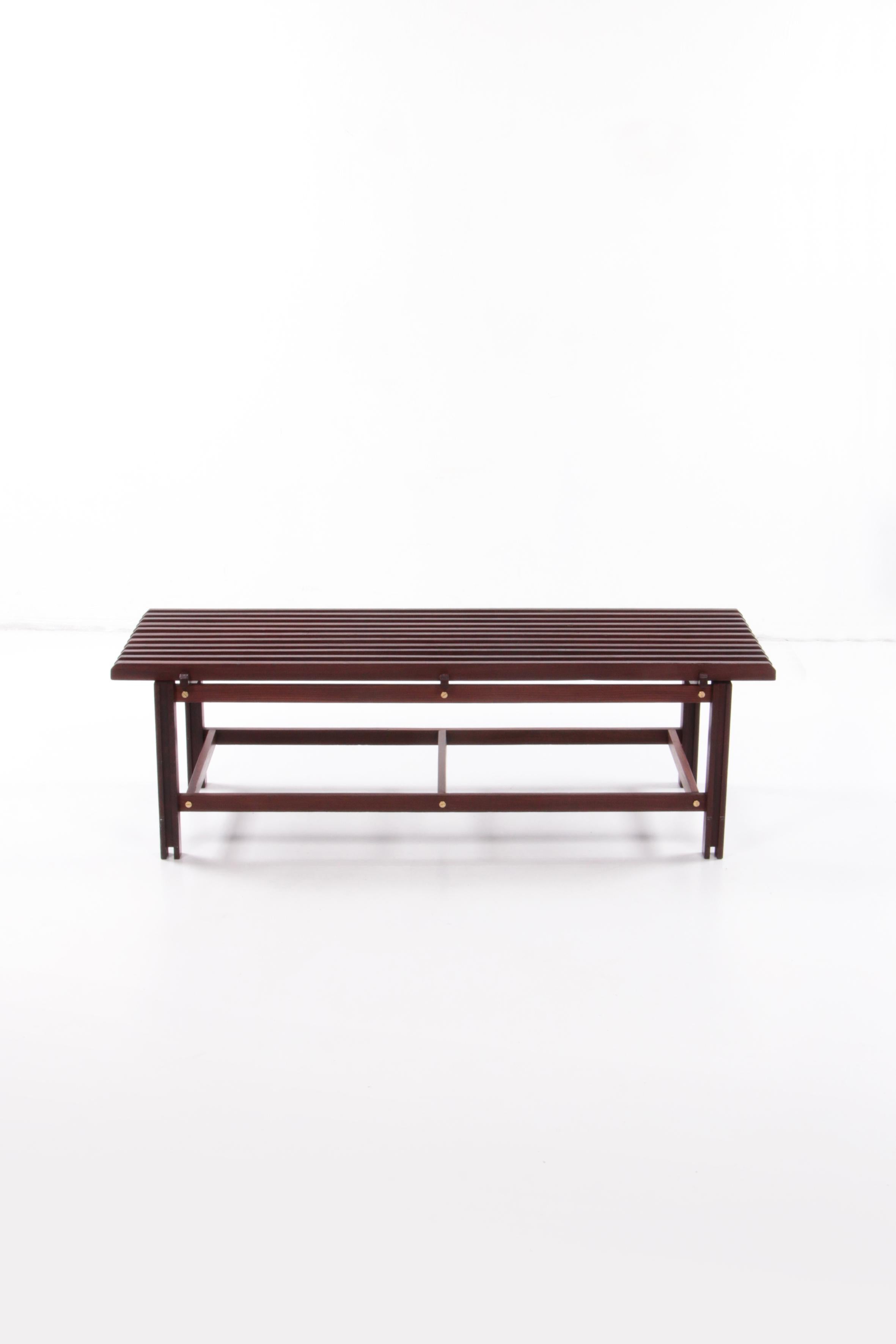 Mid-Century Modern Ico & Luisa Parisi Designed Wooden Bench Made in Italy in 1960