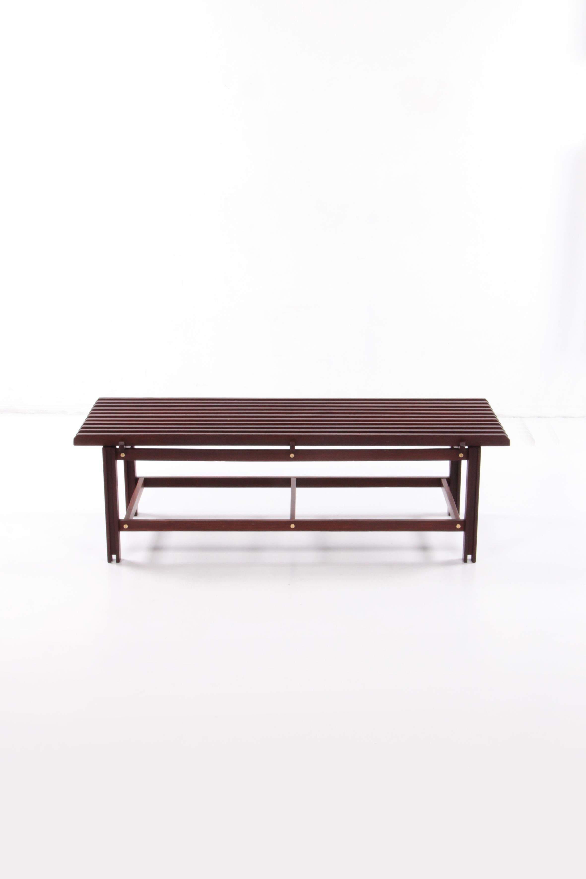 Ico & Luisa Parisi Designed Wooden Bench Made in Italy in 1960 In Good Condition In Oostrum-Venray, NL