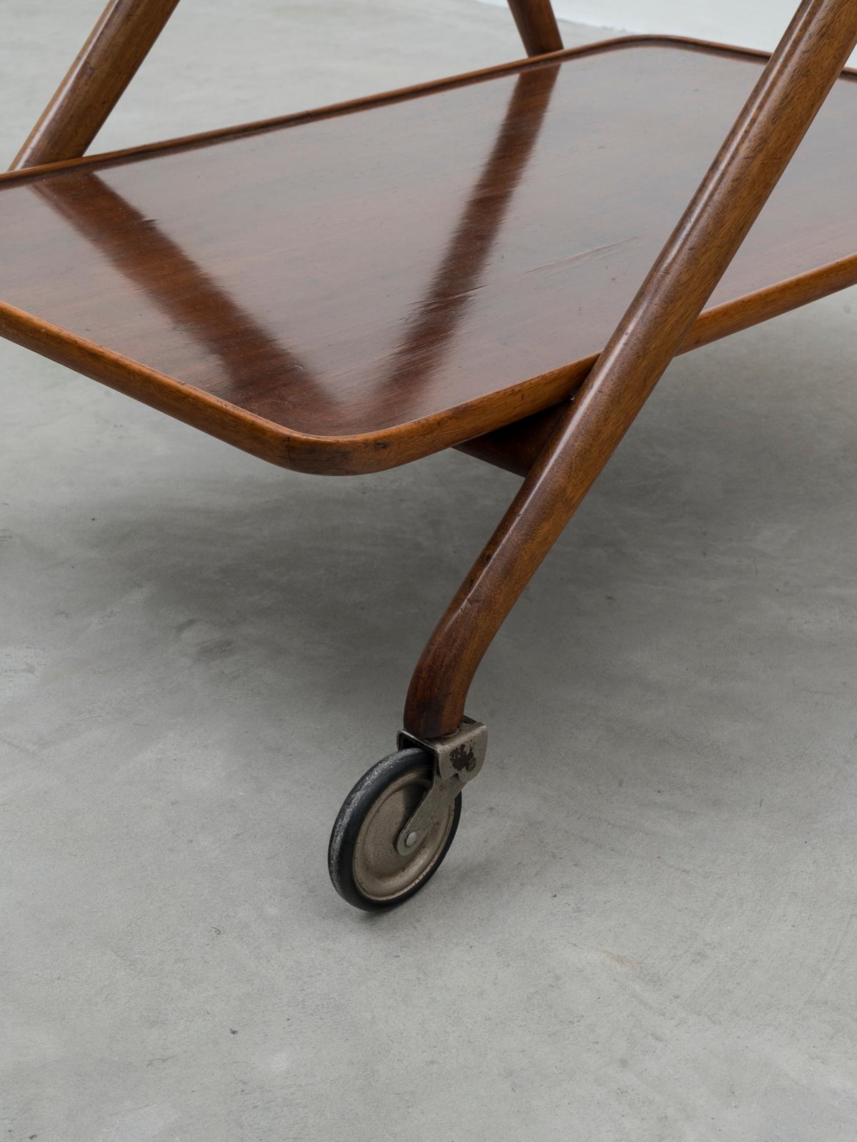20th Century Ico & Luisa Parisi Early Mod. 65 Serving Cart for De Baggis, 1950s For Sale