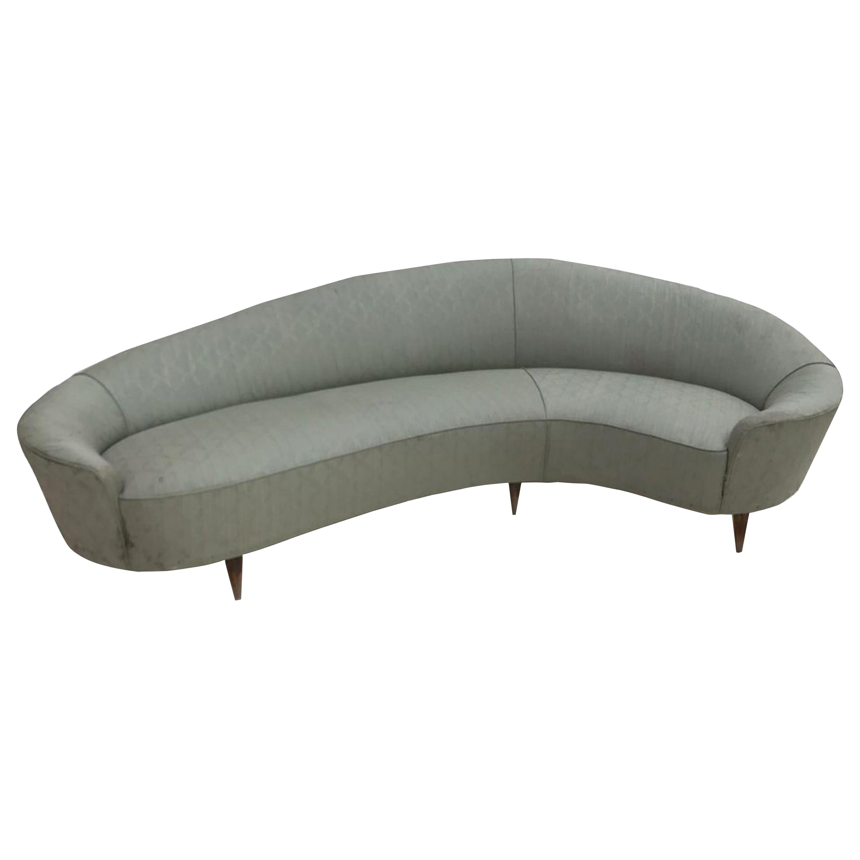 Harvey Probber Curved Sofa at 1stDibs