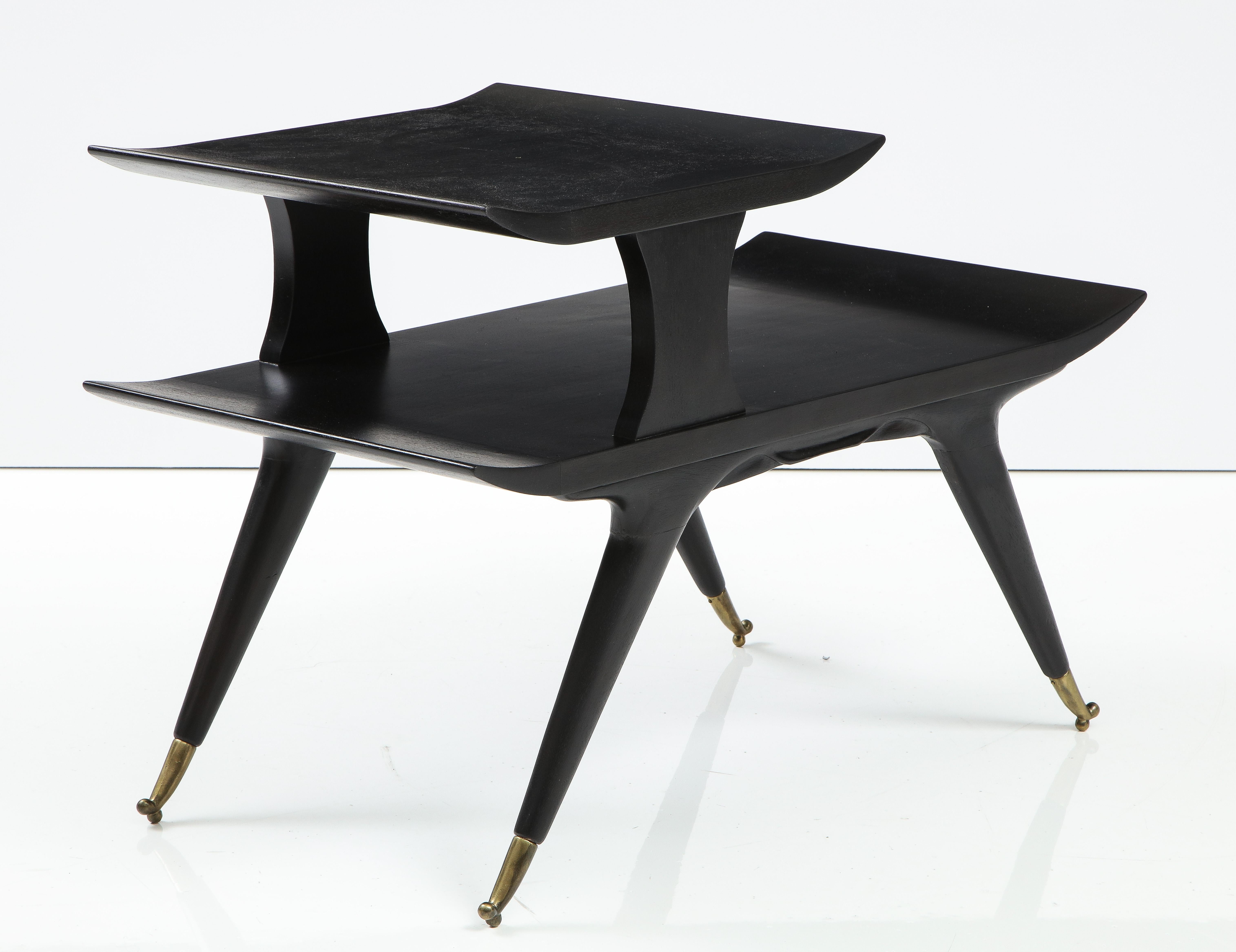 Tables d'extrémité italiennes sculpturales de style Ico & Luisa Parisi en vente 7