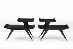Tables d'extrémité italiennes sculpturales de style Ico & Luisa Parisi