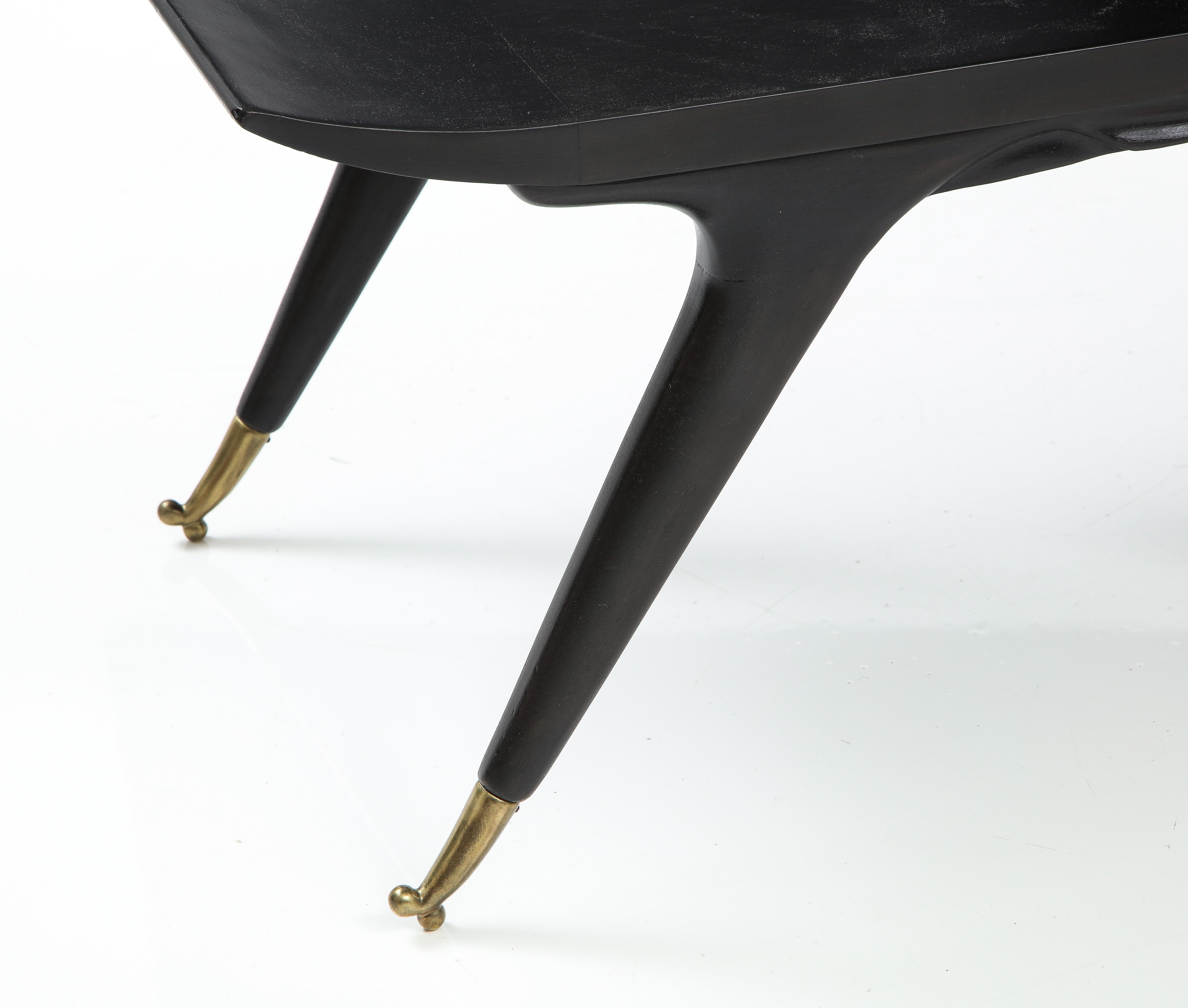 Mid-Century Modern Ico & Luisa Parisi Style Sculptural Italian End Tables For Sale