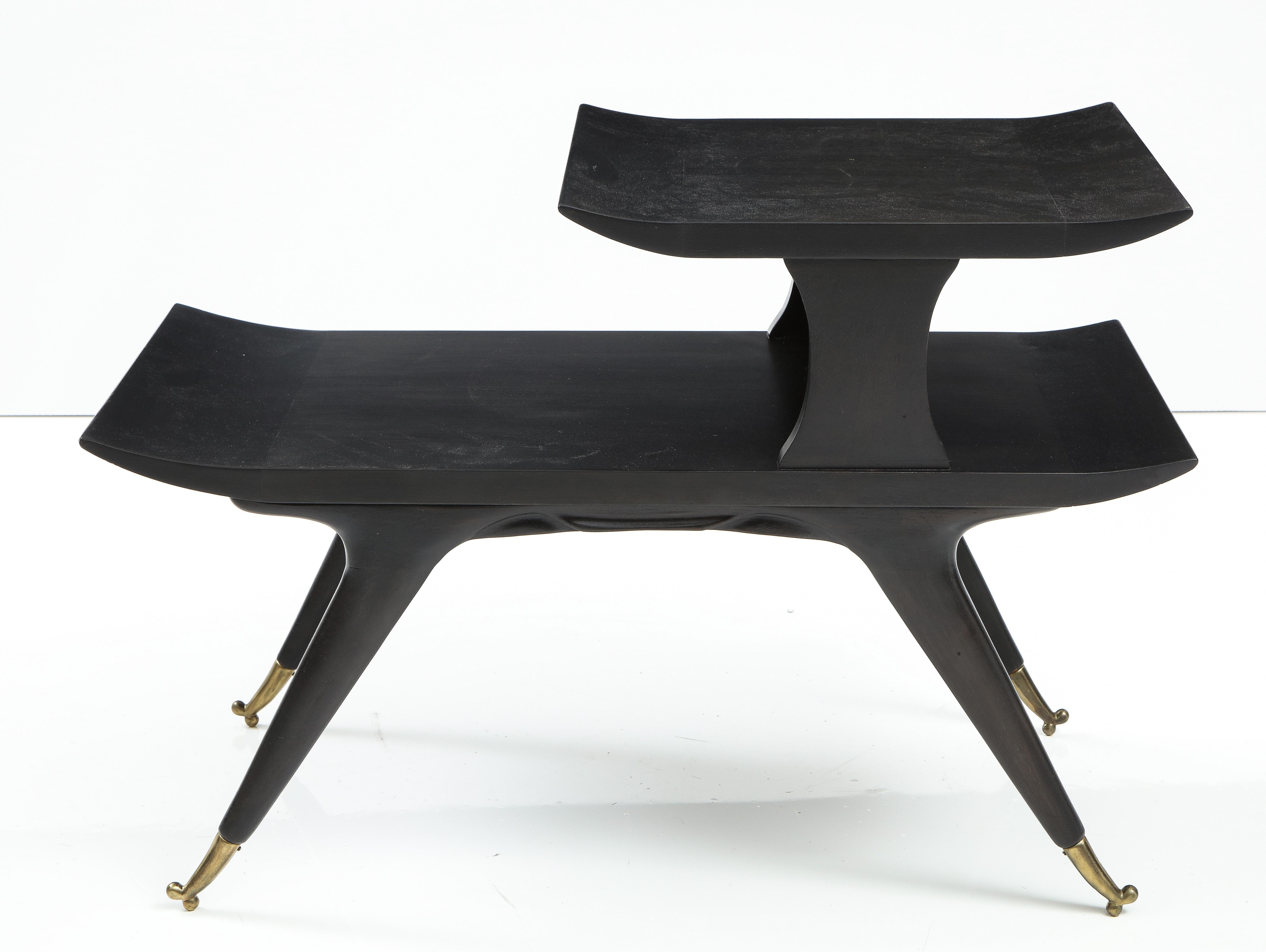 Tables d'extrémité italiennes sculpturales de style Ico & Luisa Parisi en vente 2