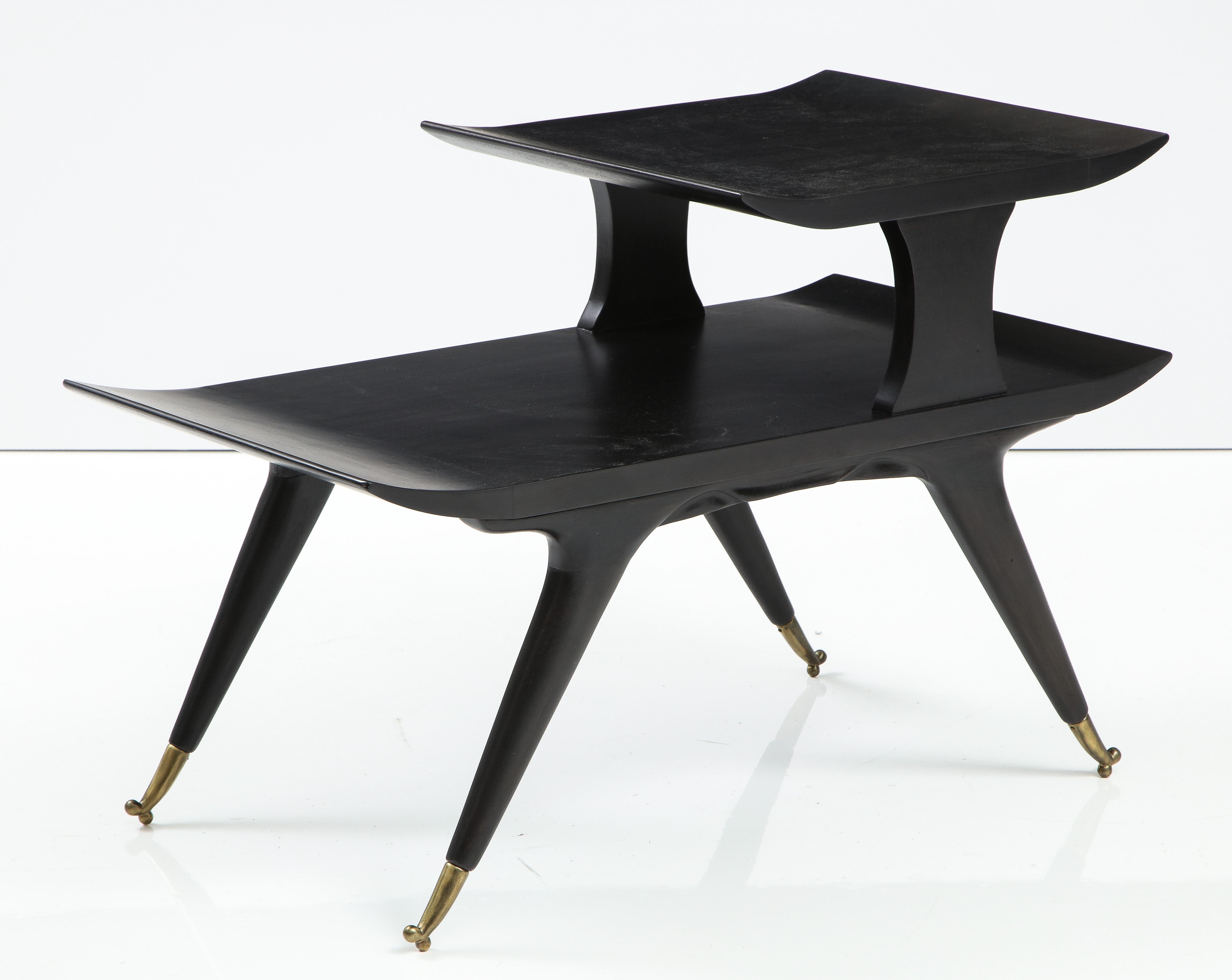 Ico & Luisa Parisi Style Sculptural Italian End Tables For Sale 2