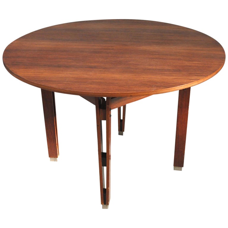 Ico Luisa Parisi Vintage Round Wooden Table