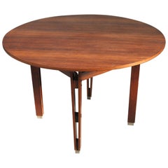 Ico & Luisa Parisi Vintage Round Wooden Table Olbia Model Italian Midcentury