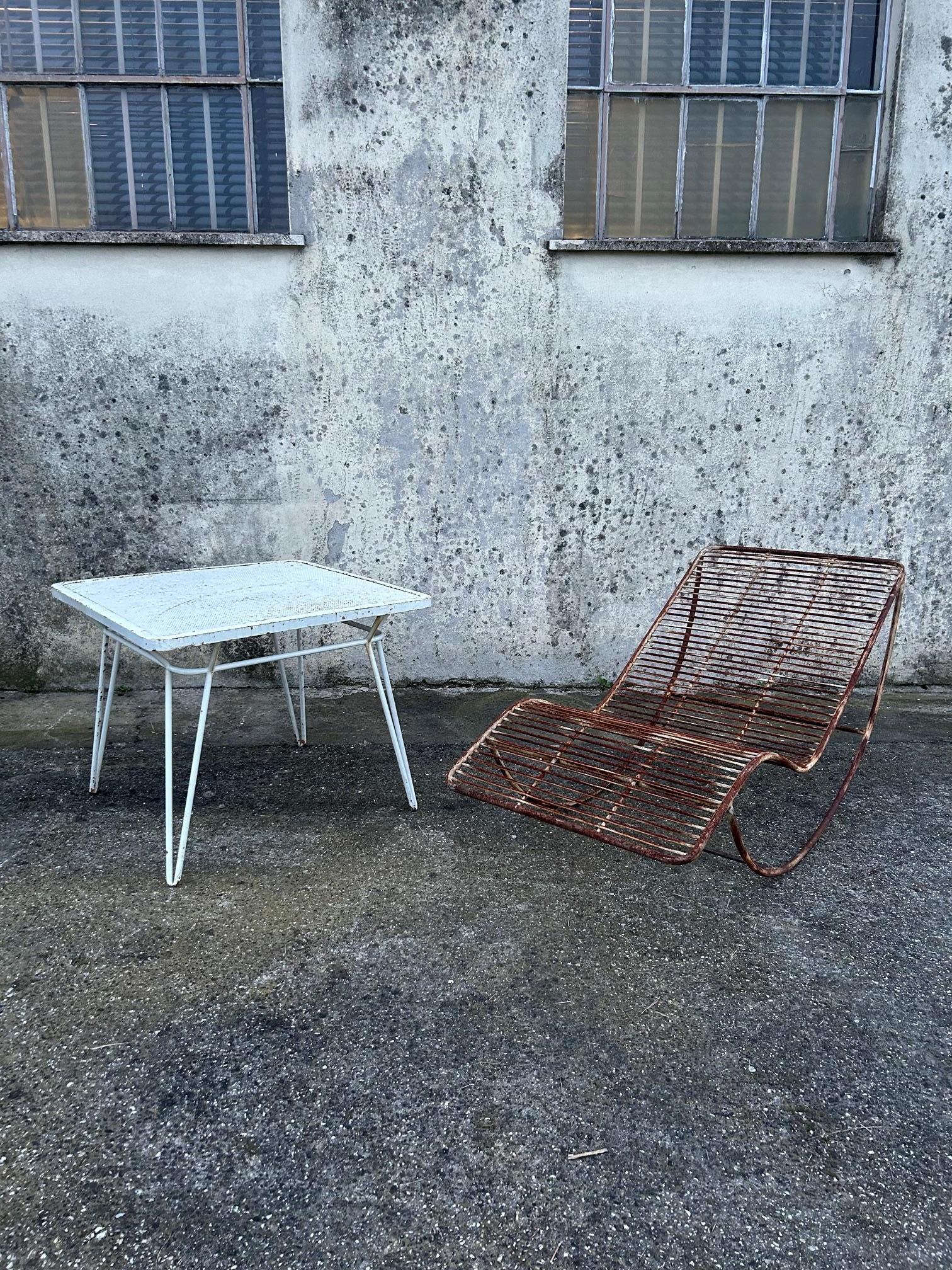 Ico Paris Eisentisch für Sampietro, Como, Italien, 1950er Jahre im Angebot 11