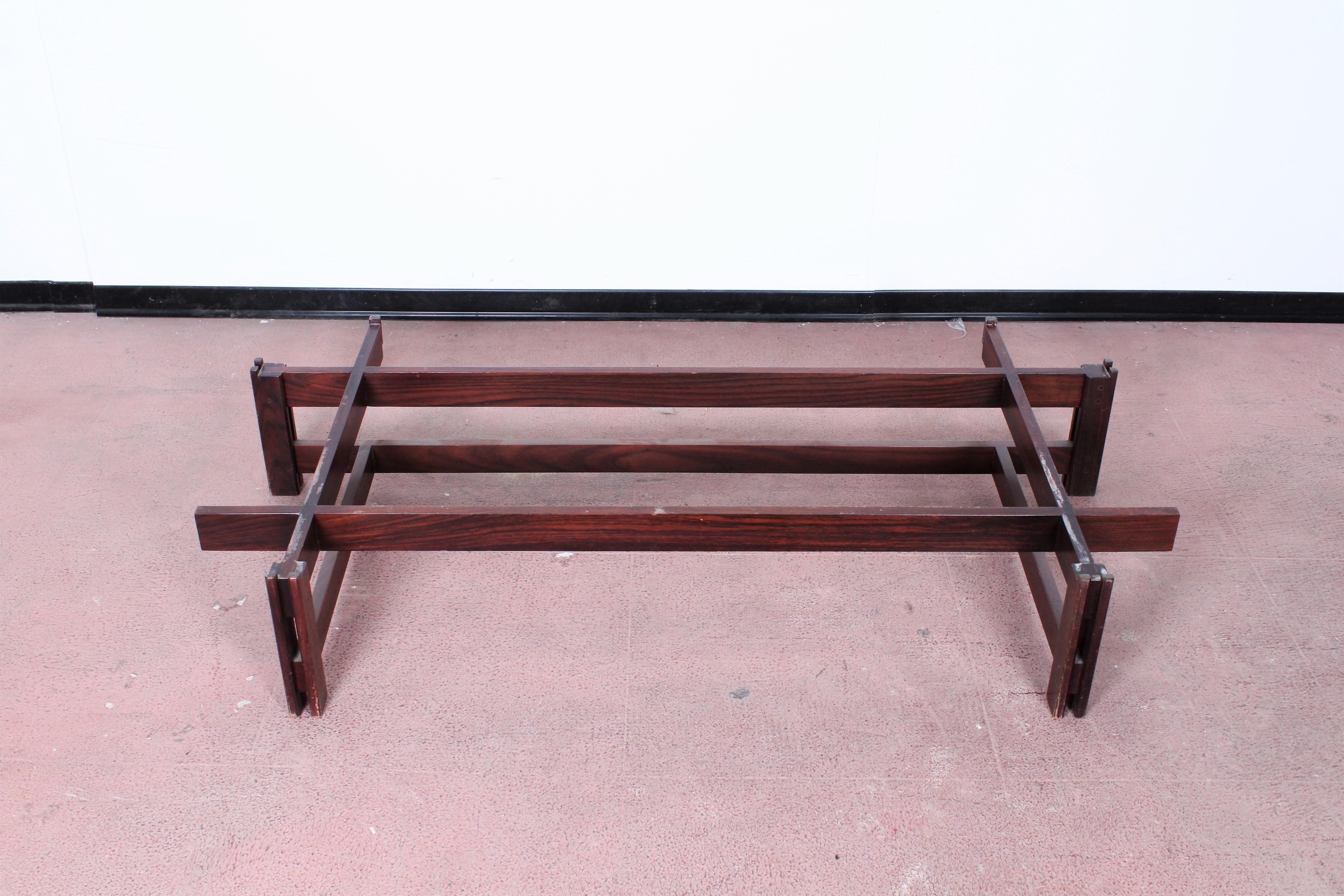 Midcentury Ico Parisi for Cassina Wood and Glass Coffee Table mod.751 , 60s Italy 7