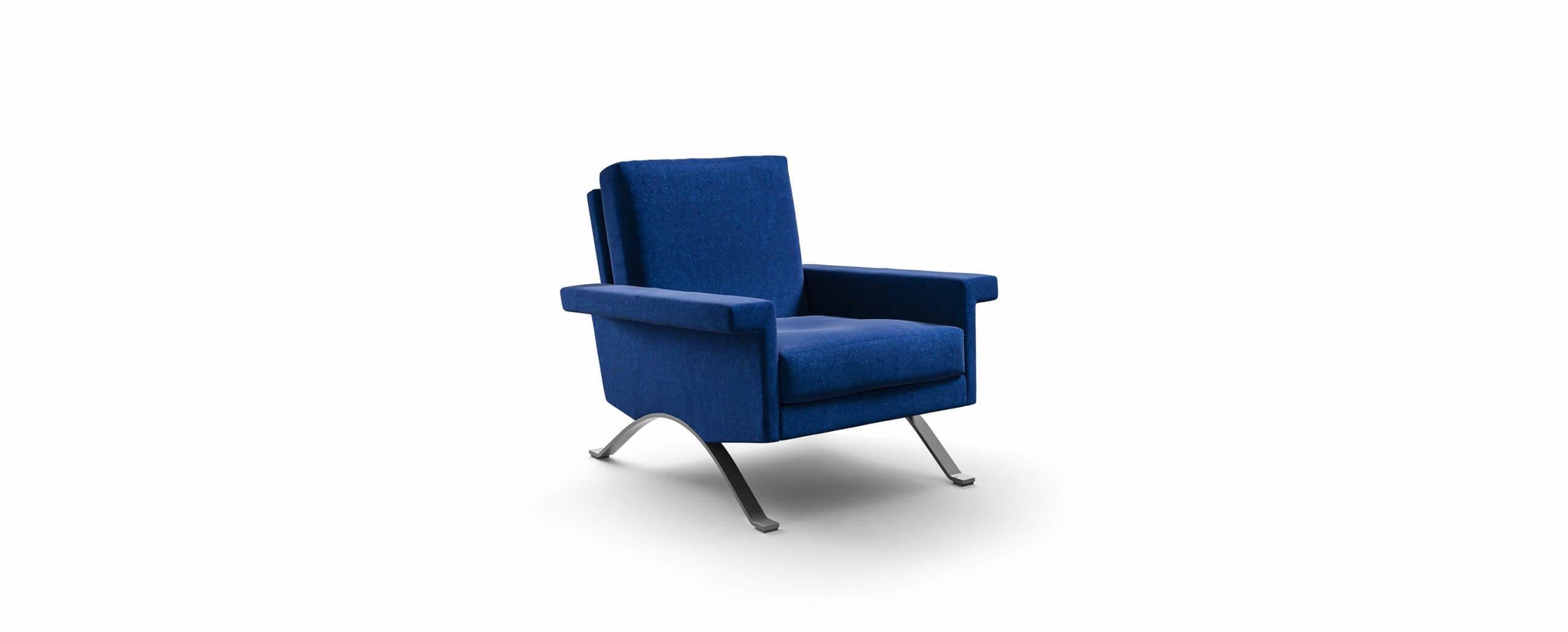 Armchair designed by Ico Parisi in 1960, relaunched in 2020.
Manufactured by Cassina in Italy.

Designed by Ico Parisi in 1960 for Cassina, at that time “Figli di Amedeo Cassina”, the 875 is a welcoming and elegant armchair. The author’s typical