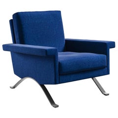 Ico Parisi 875 Armchair by Cassina, Metal & Fabric, Mid-Century