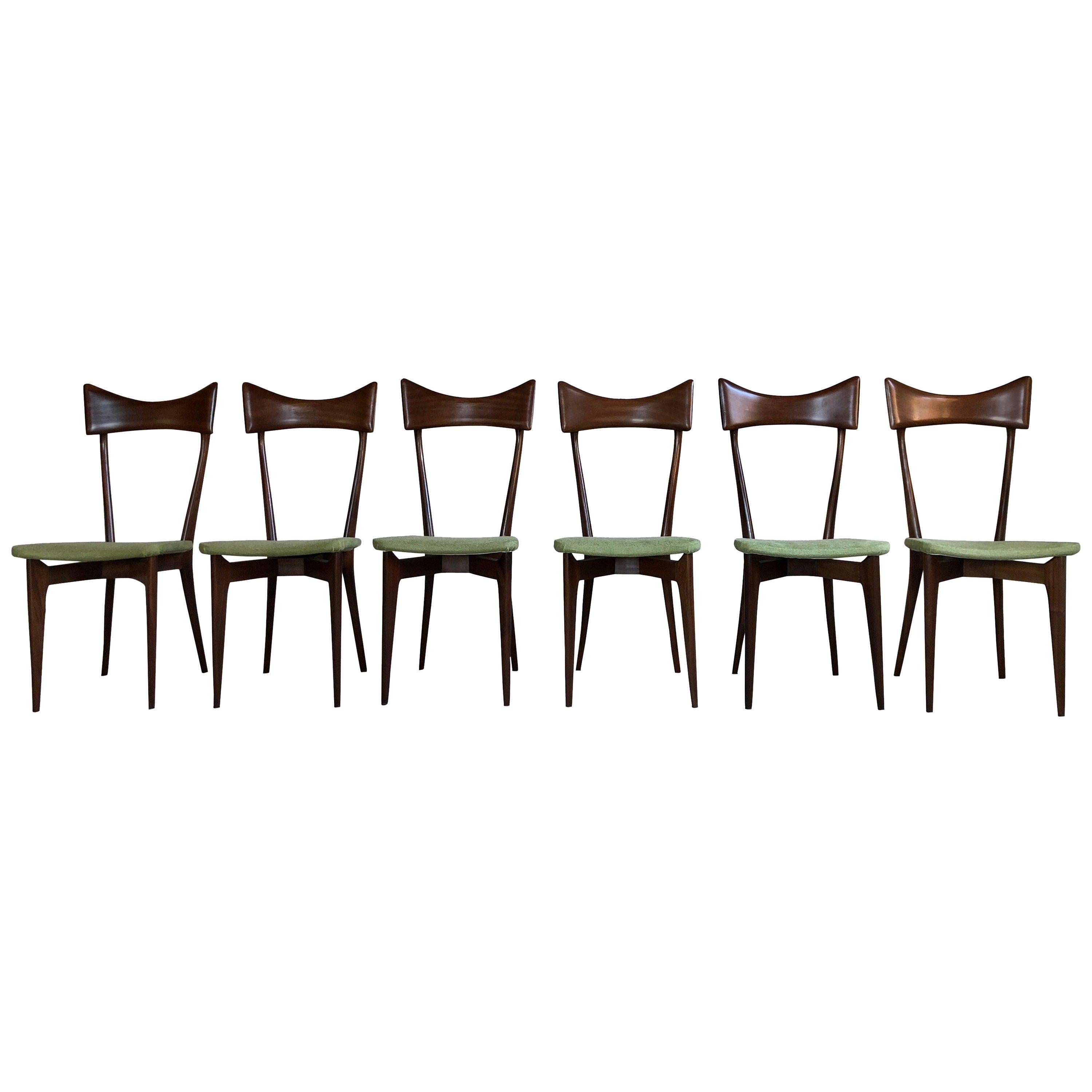 Ico Parisi and Luisa Parisi Dining Chairs for Ariberto Colombo, 1948, Set of 6
