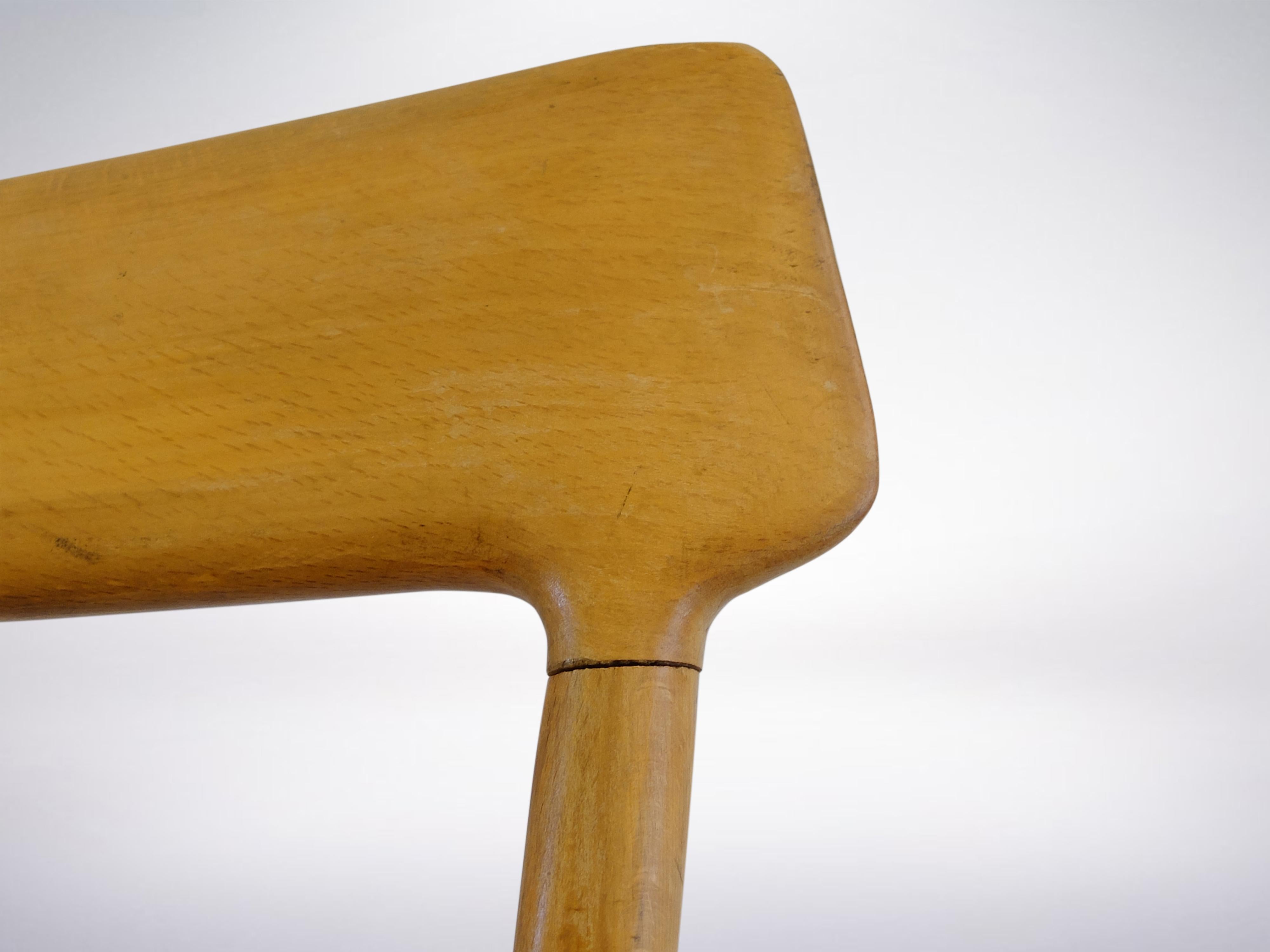 Leather Ico Parisi and Luisa Parisi, Italian Mid-Century Set of 4 Dining Chair, 1950 For Sale