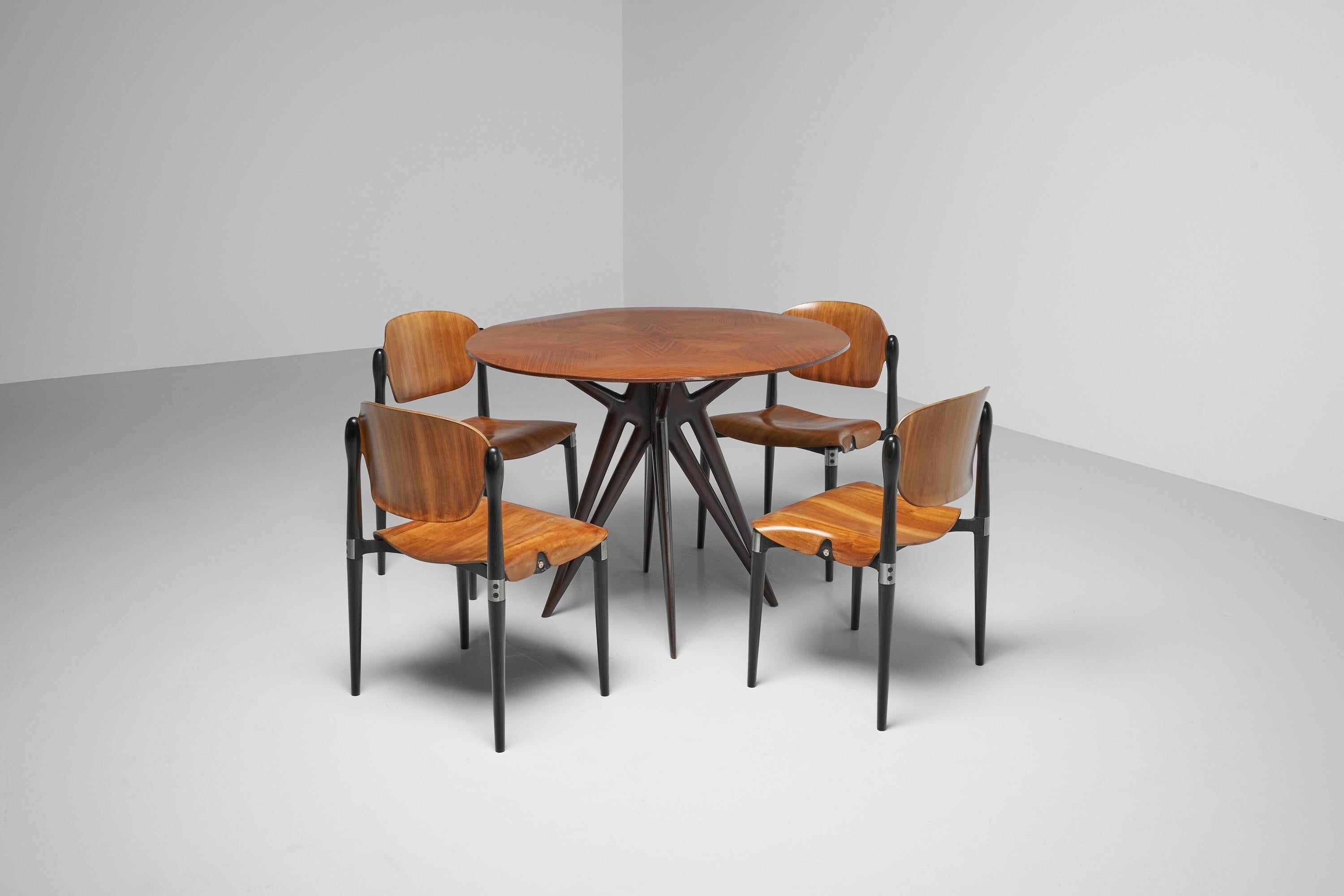 Tavolo da pranzo attribuito a Ico Parisi Italia 1950 in vendita 6