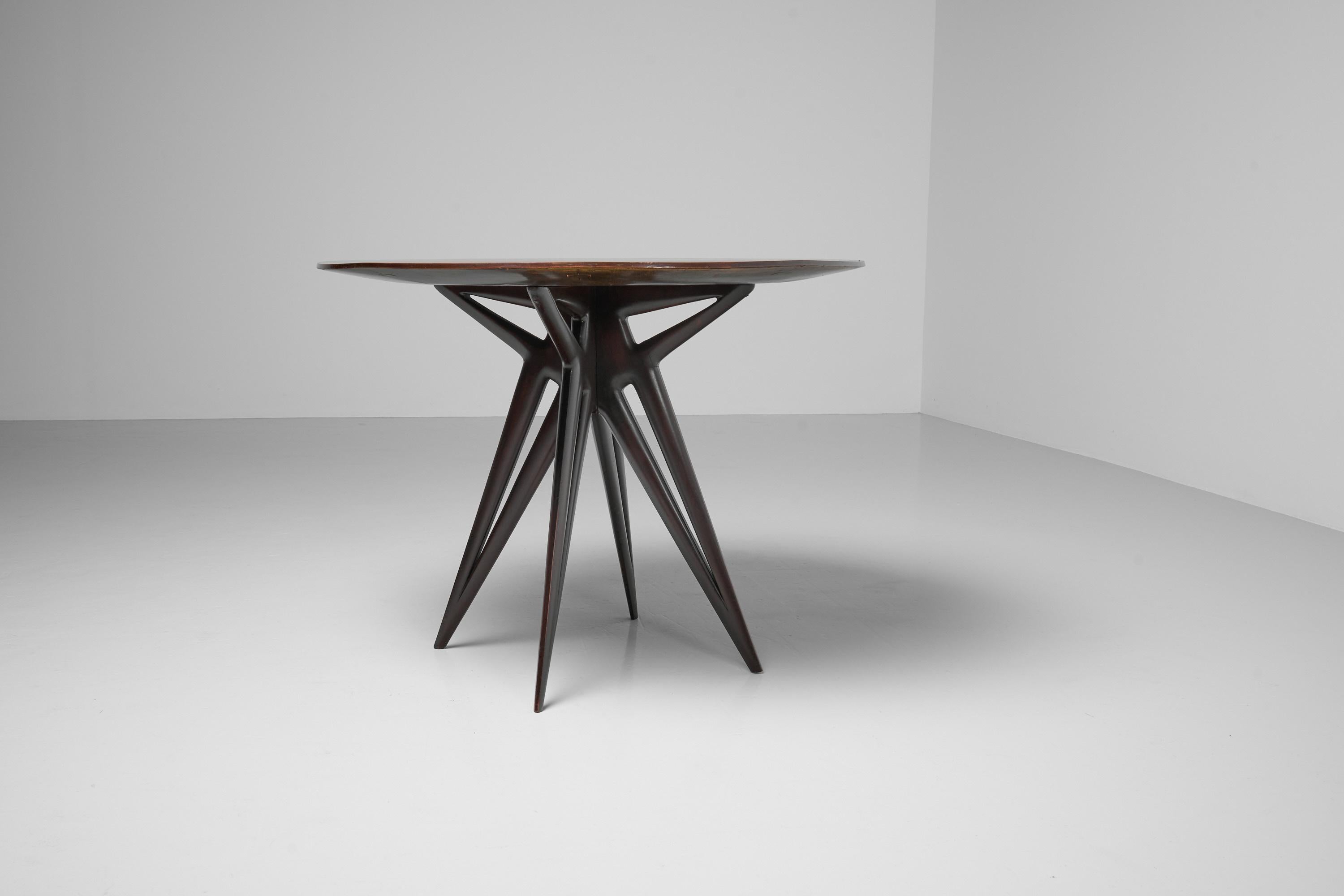 Italian Ico Parisi Attributed Dining Table Italy 1950 For Sale
