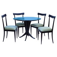 Ico Parisi Attributed Game Table And Chairs 1950's Modern