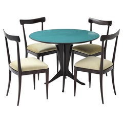 Ico Parisi Attributed Game Table And Chairs 1950's Modern