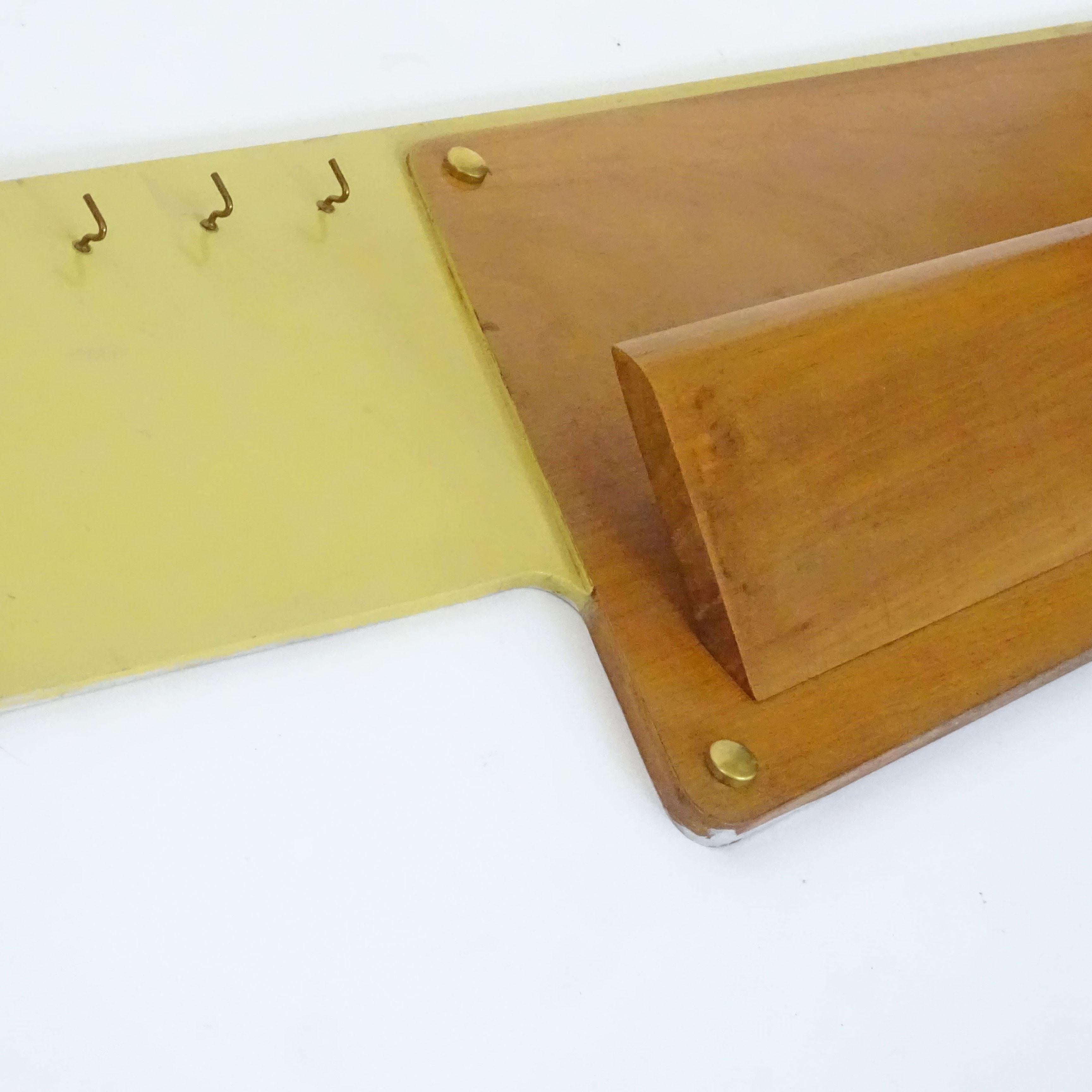 Mid-Century Modern Ico Parisi Bespoke Wall Key Rack, Letter Holder and Wall Phone Station, 1950s For Sale