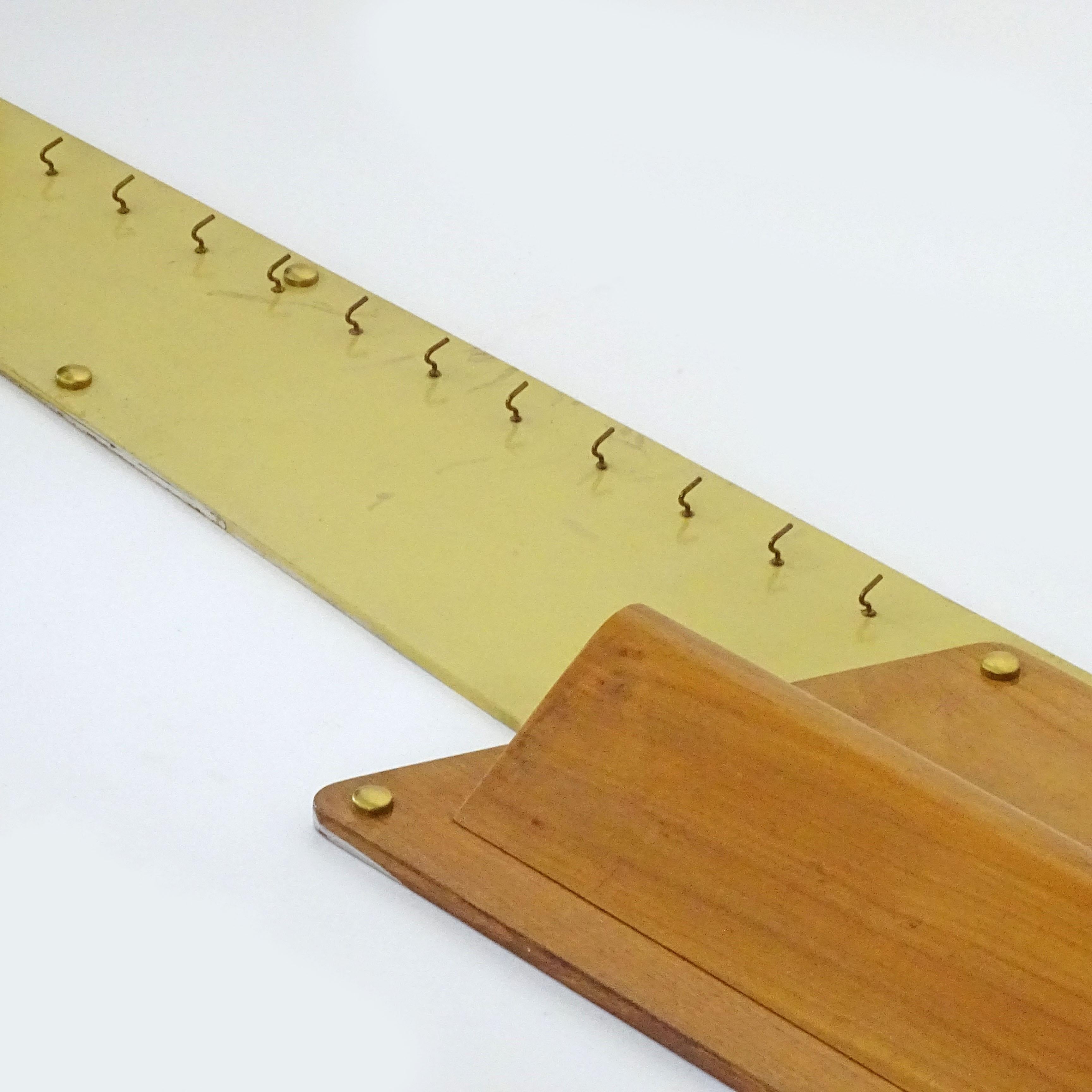 Italian Ico Parisi Bespoke Wall Key Rack, Letter Holder and Wall Phone Station, 1950s For Sale