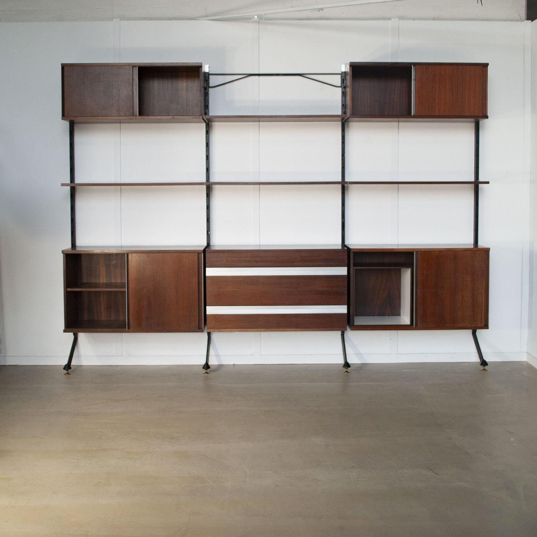 Mid-Century Modern Ico Parisi bookcase for MIM Rome 1960s For Sale