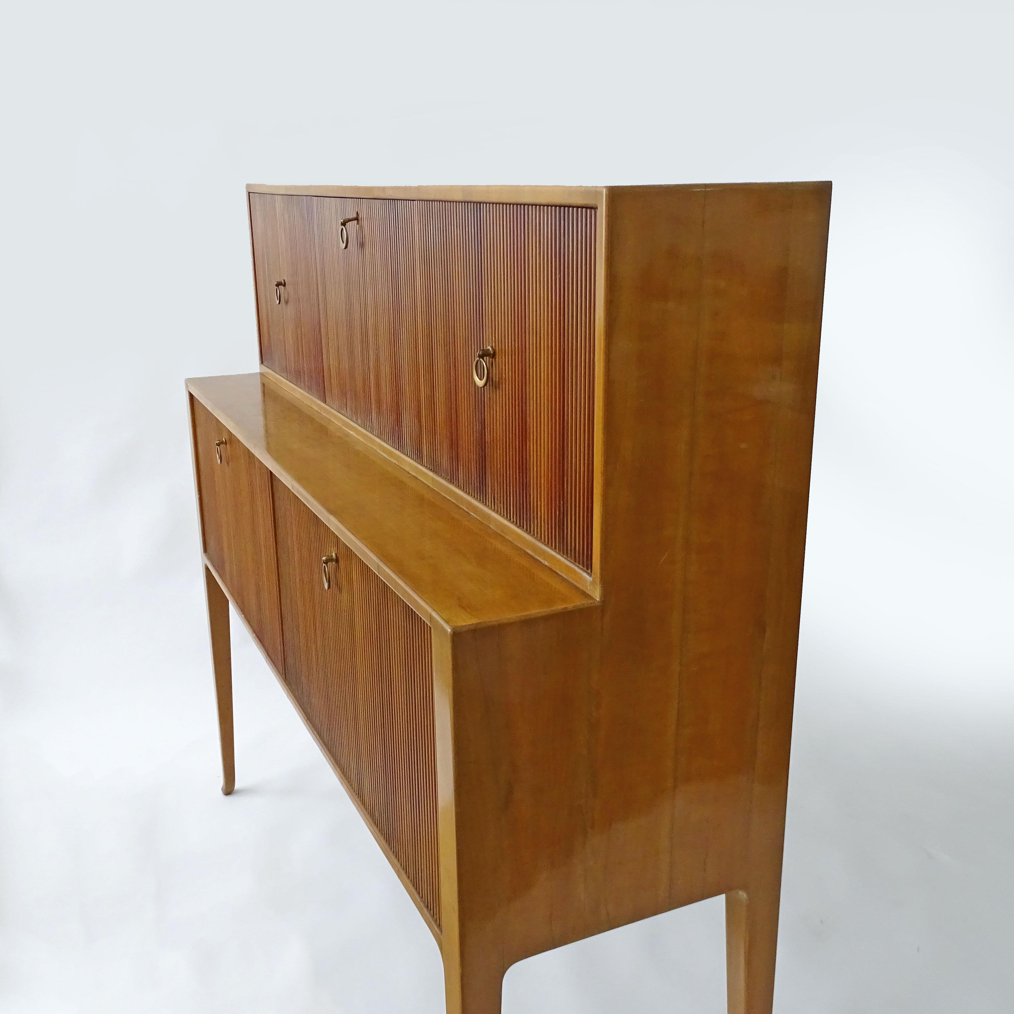 Ico Parisi Cabinet and Dry Bar Manufactured by De Baggis, Italy 1950s For Sale 4