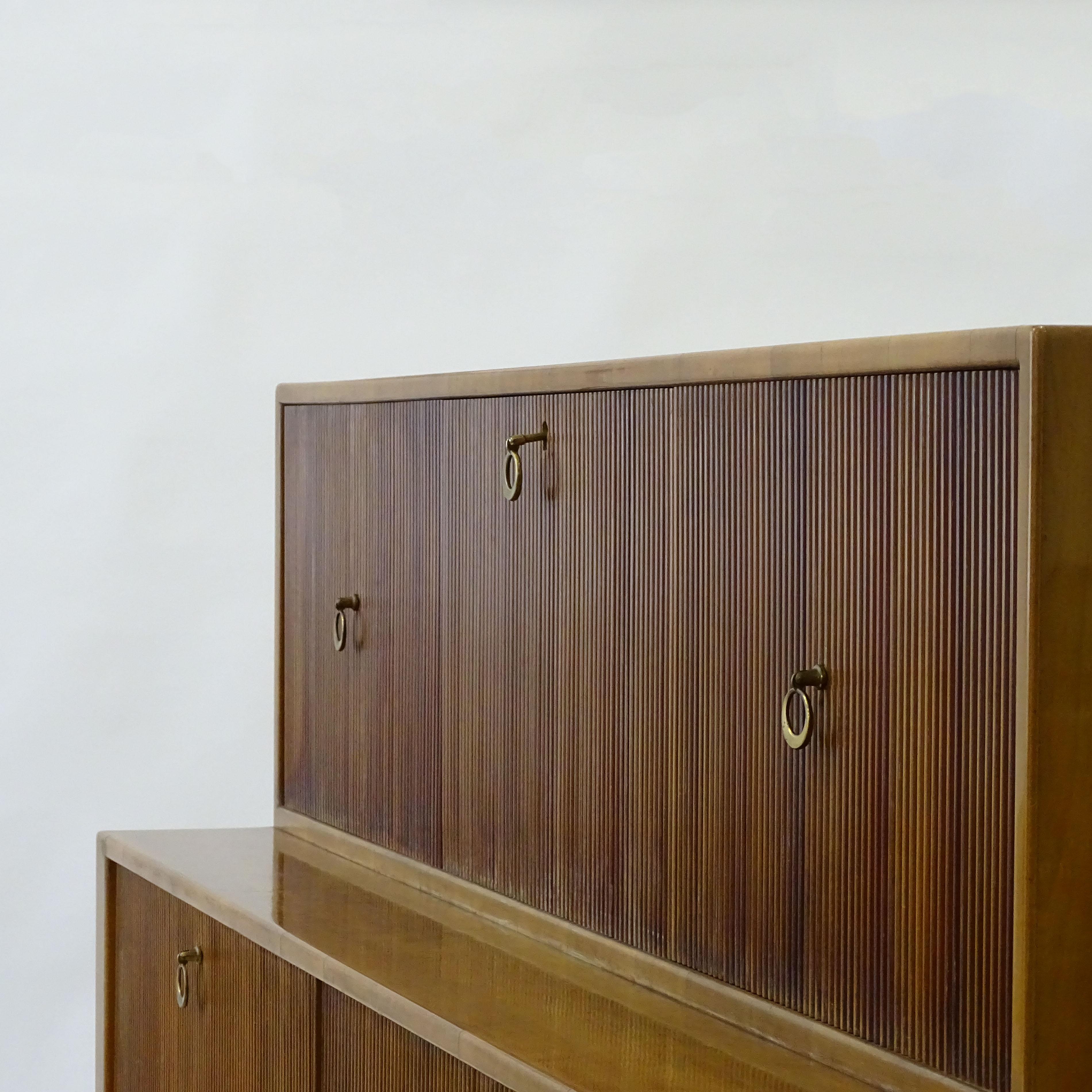 Ico Parisi Cabinet and Dry Bar Manufactured by De Baggis, Italy 1950s For Sale 5
