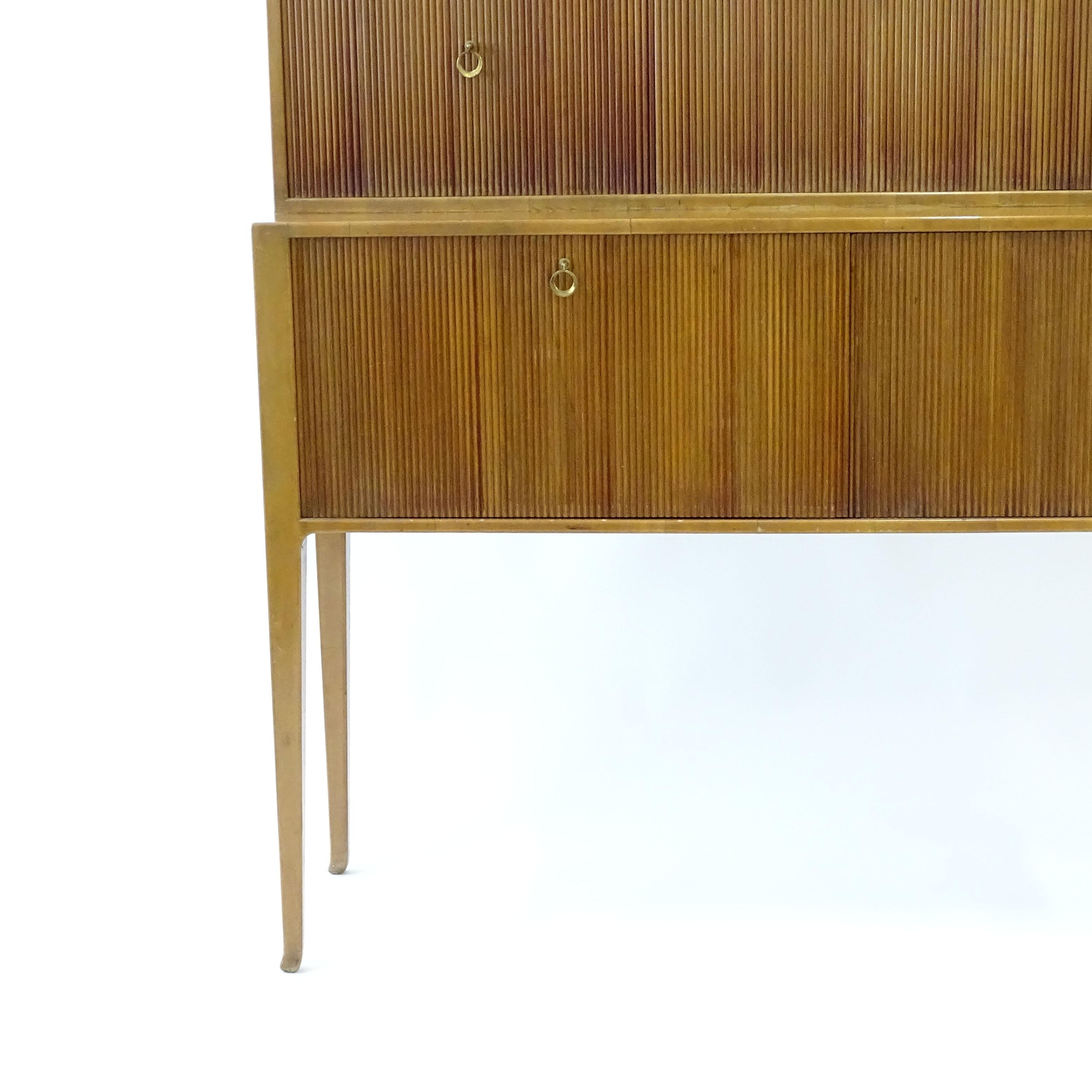 Ico Parisi Cabinet and Dry Bar Manufactured by De Baggis, Italy 1950s For Sale 1