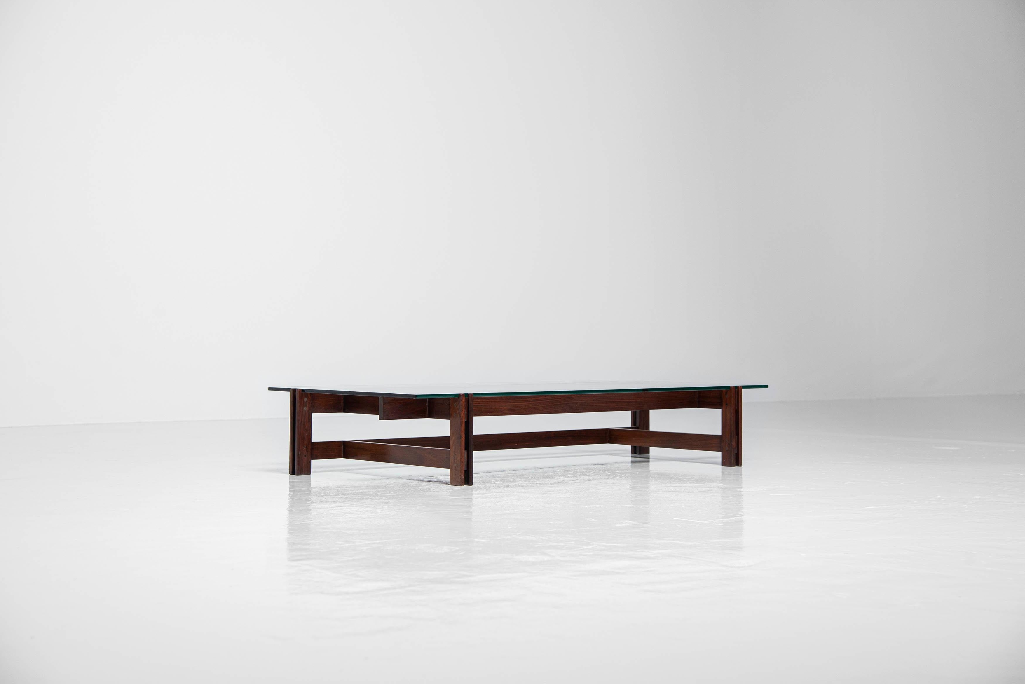 Glass Ico Parisi Cassina Coffee Table Italy 1962