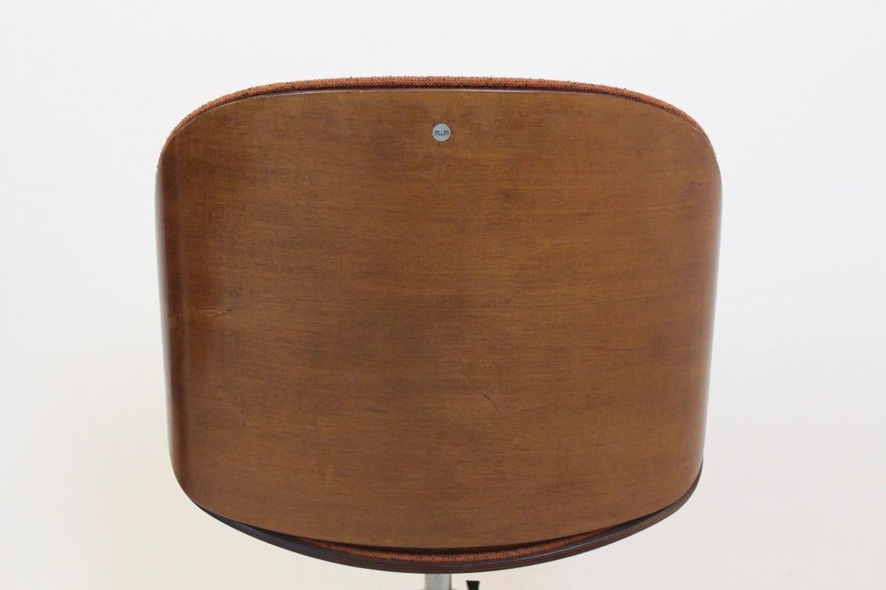 Italian Ico Parisi Chair in Walnut for MIM, Roma Italy 1960s