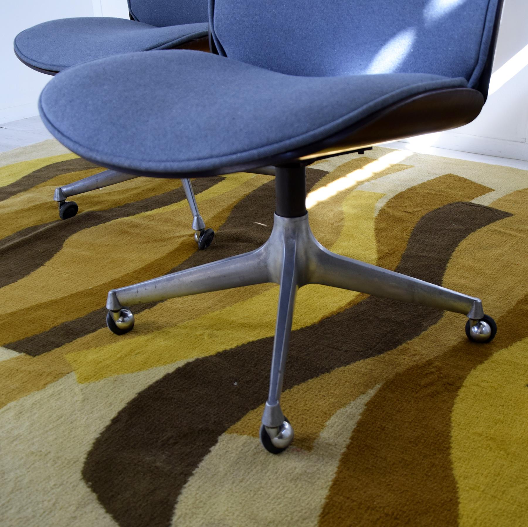 Late 20th Century Ico Parisi chairs for MIM Rome 1970s